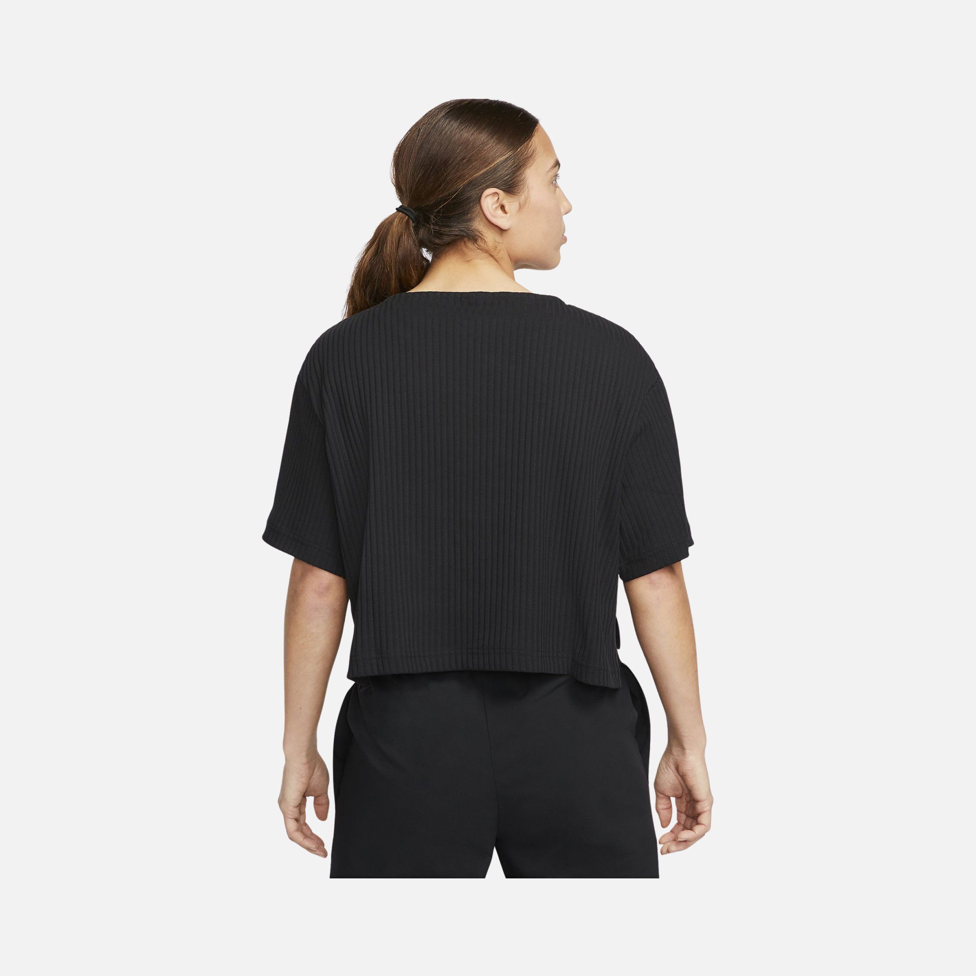 Nike Sportswear Ribbed Jersey Short-Sleeve Kadın Tişört