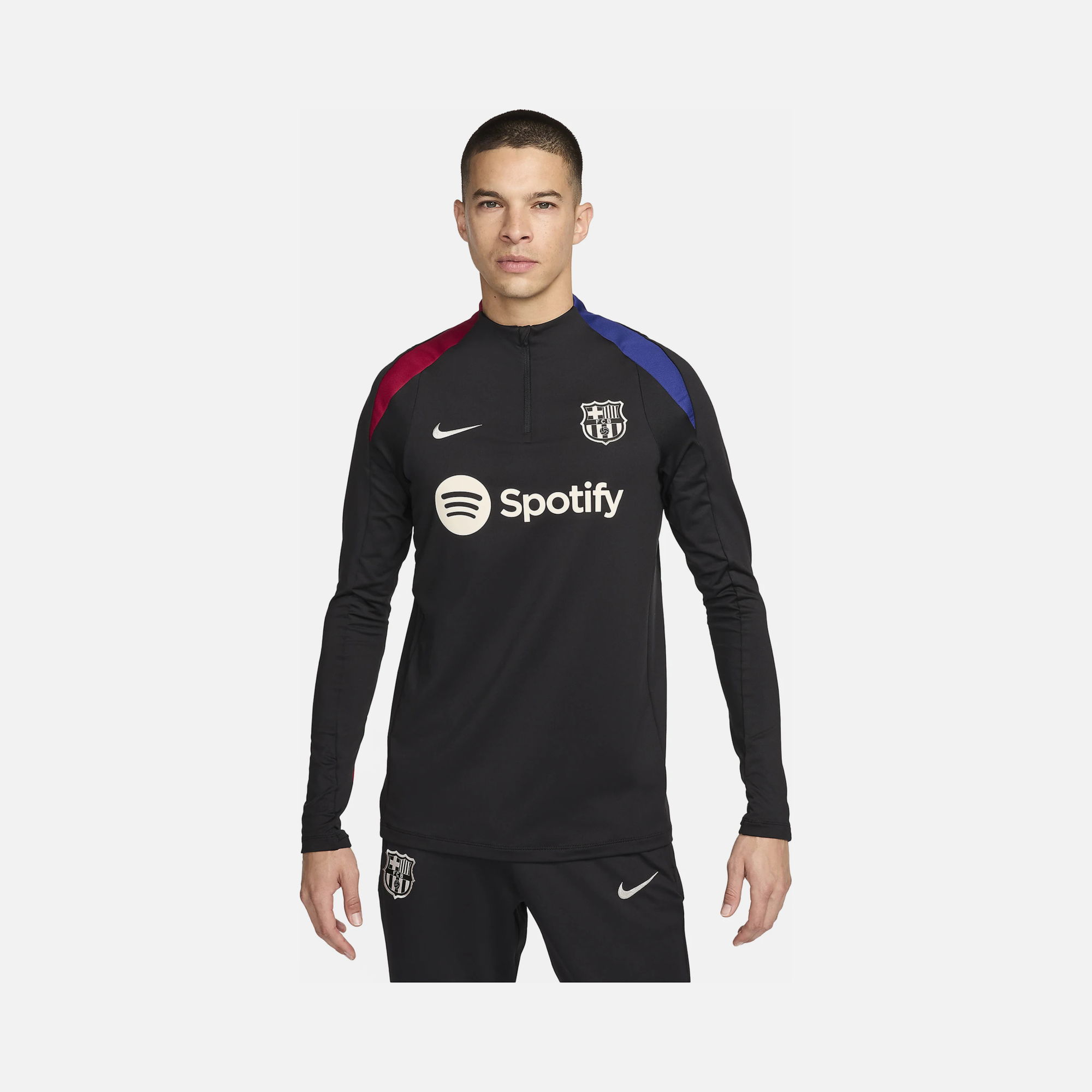 Nike FC Barcelona Strike Dri-Fit Long-Sleeve Erkek Tişört