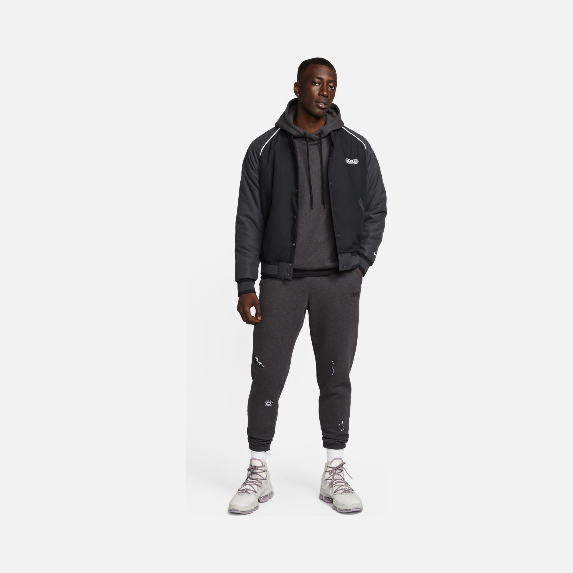Nike LeBron Protect Basketball Full Length Snap Fastener Erkek Ceket