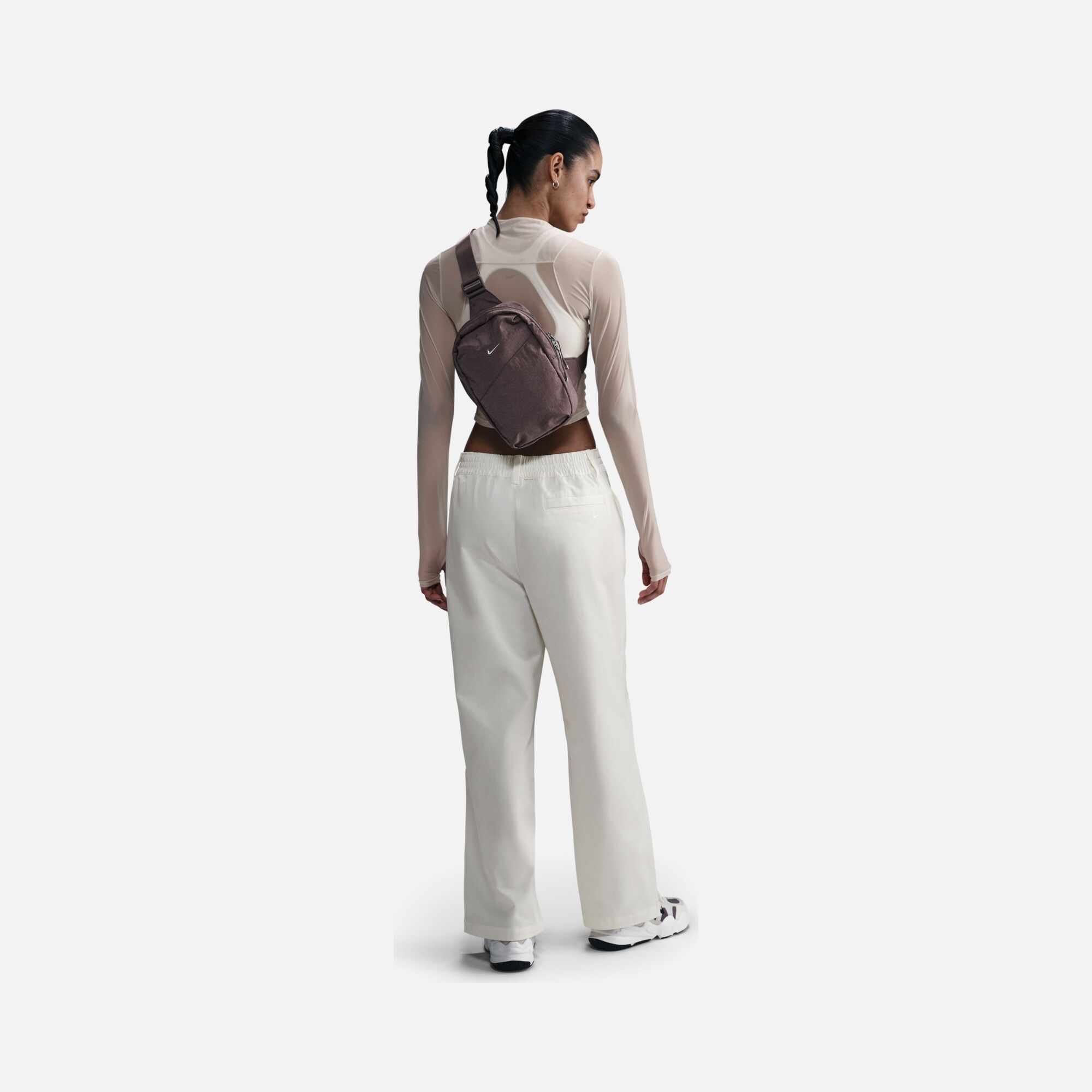 Nike Sportswear Collection Twill Woven Fabric Snap Legs Kadın Pantolon