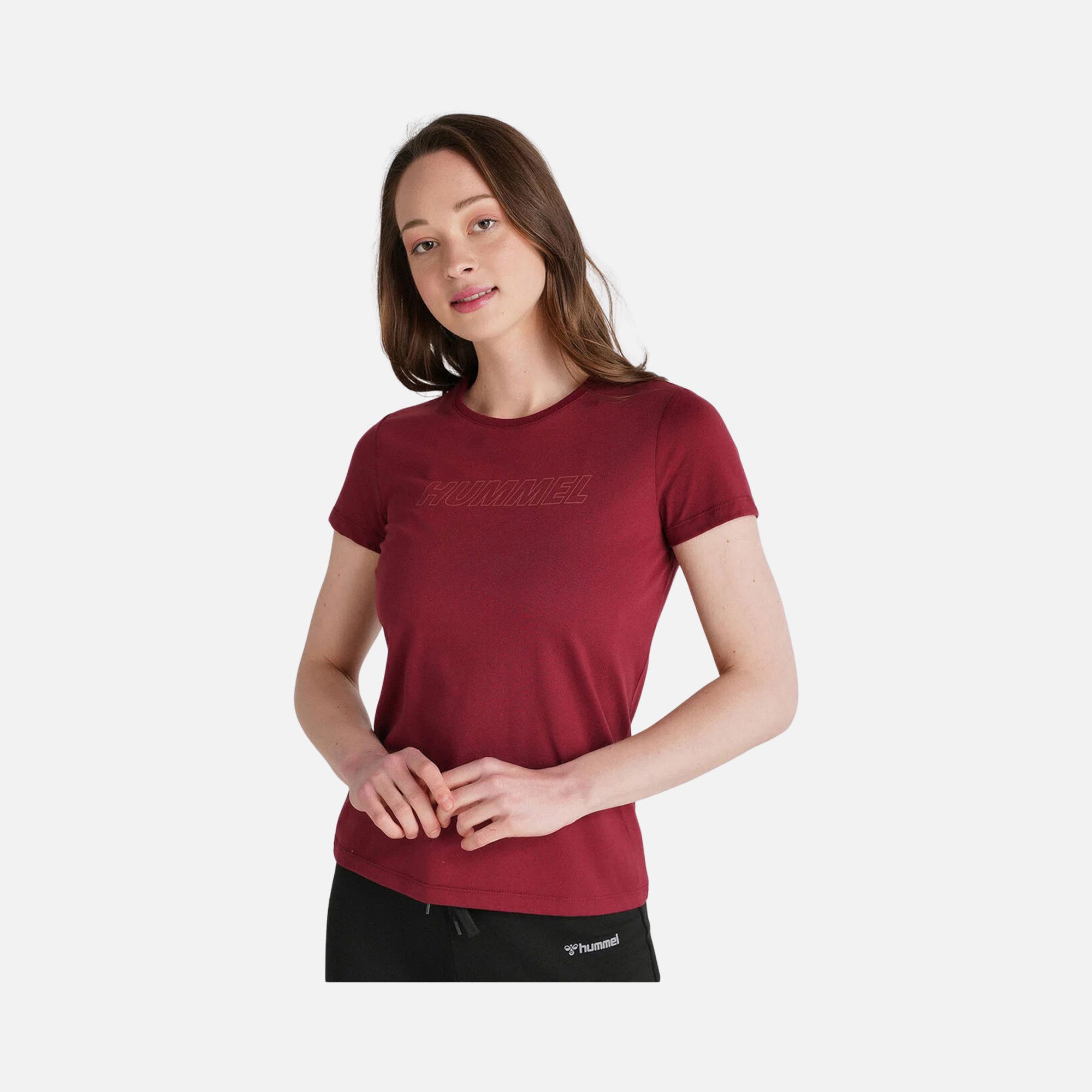 Hummel T-Te Cali Cotton Sportswear & Gym Short-Sleeve Kadın Tişört