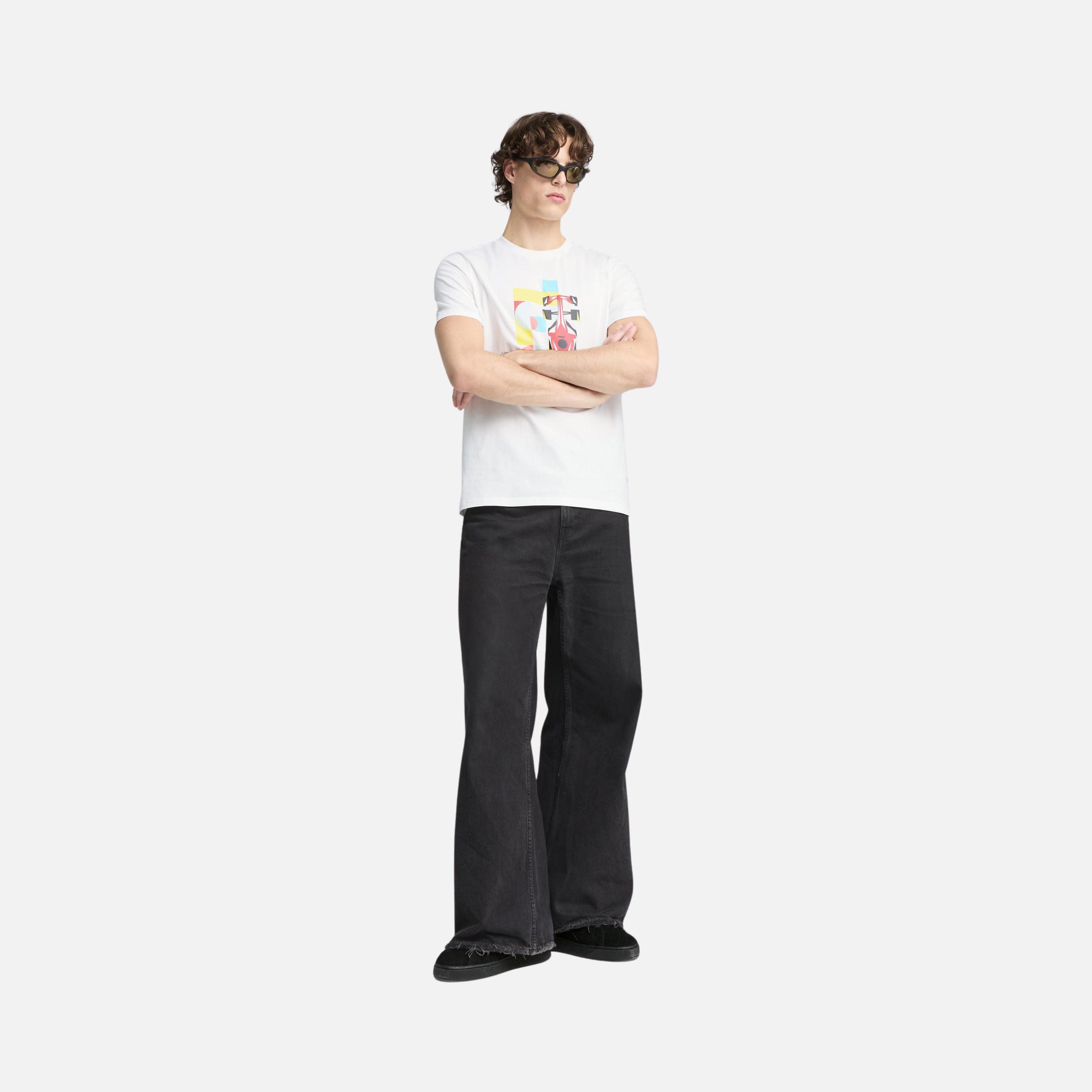 Puma Scuderia Ferrari Race Graphic ''20th Anniversary Celebration'' Regular-Fit Short-Sleeve Erkek Tişört