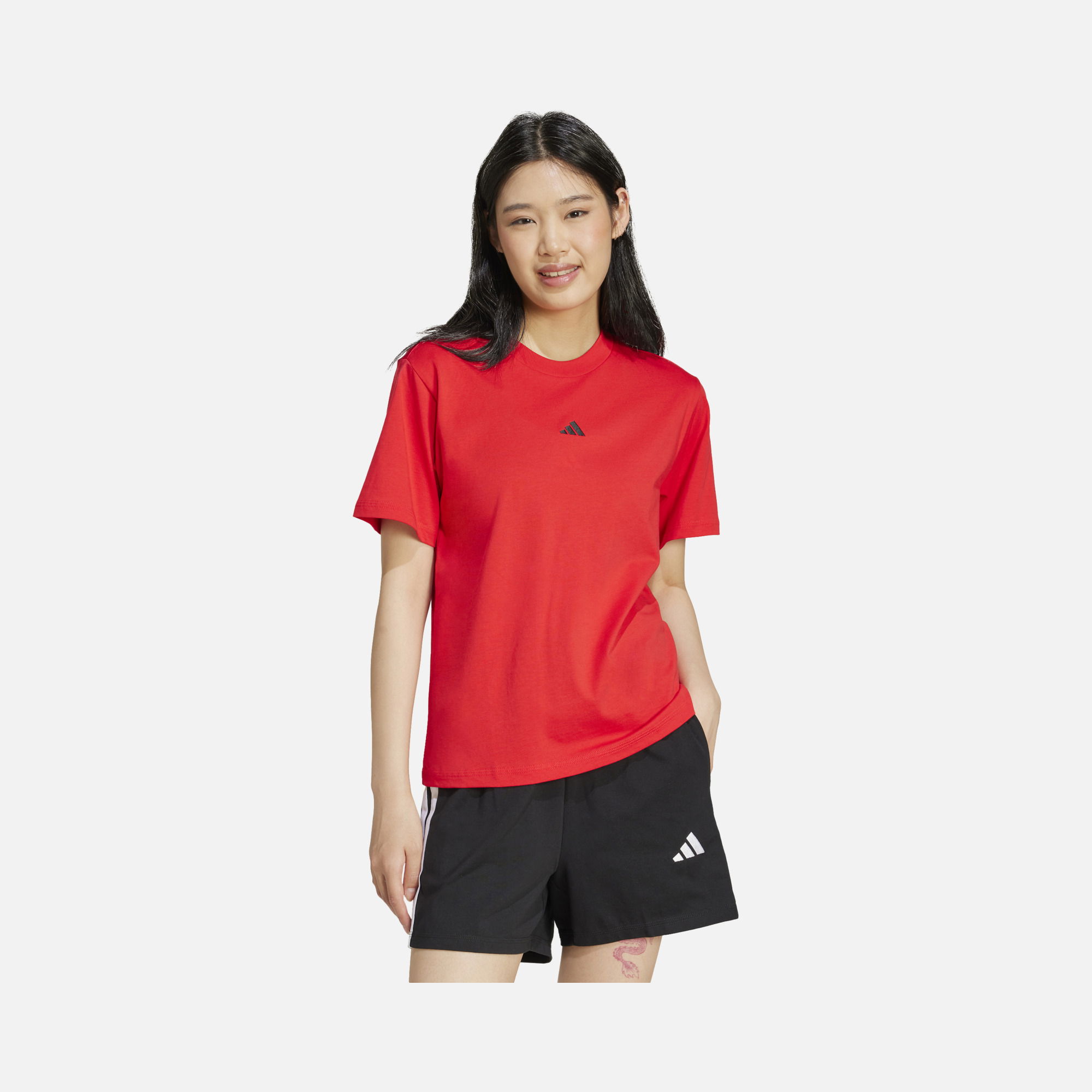 adidas Sportswear Essentials Small Logo Cotton Crew Neck Short-Sleeve Kadın Tişört