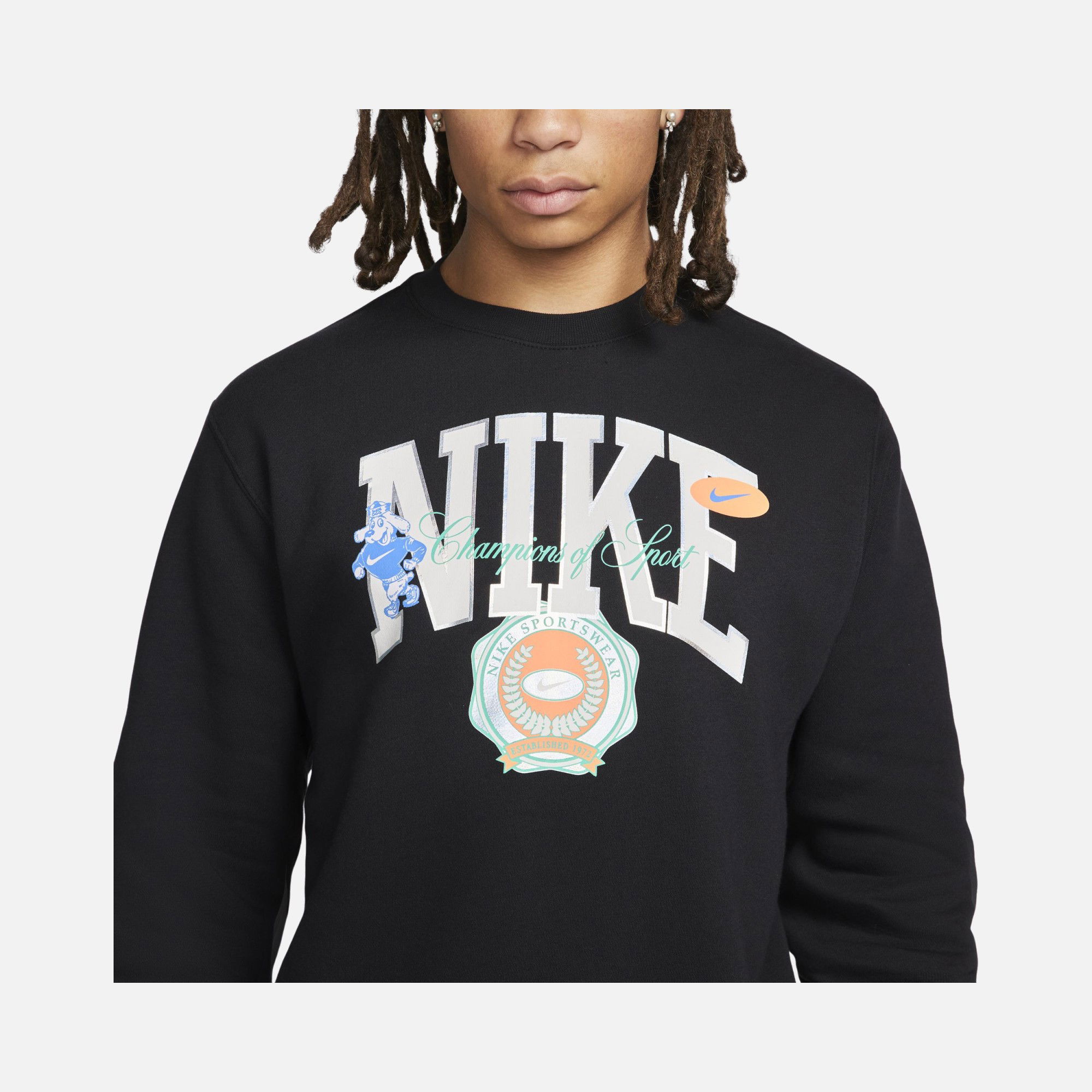 Nike Sportswear College Sports Graphic Fleece Erkek Sweatshirt