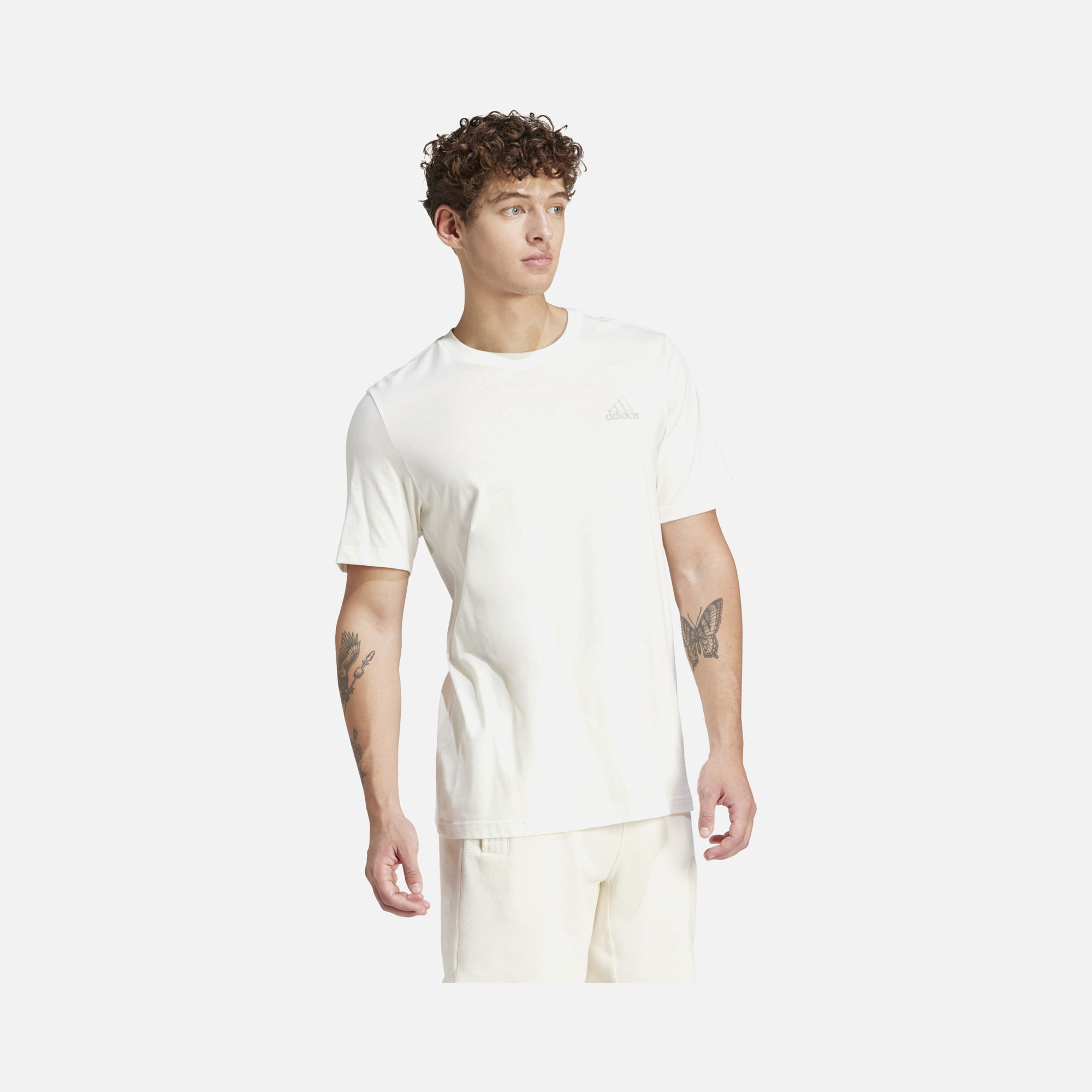 adidas Essentials Single Jersey Embroidered Small Logo Short-Sleeve Erkek Tişört