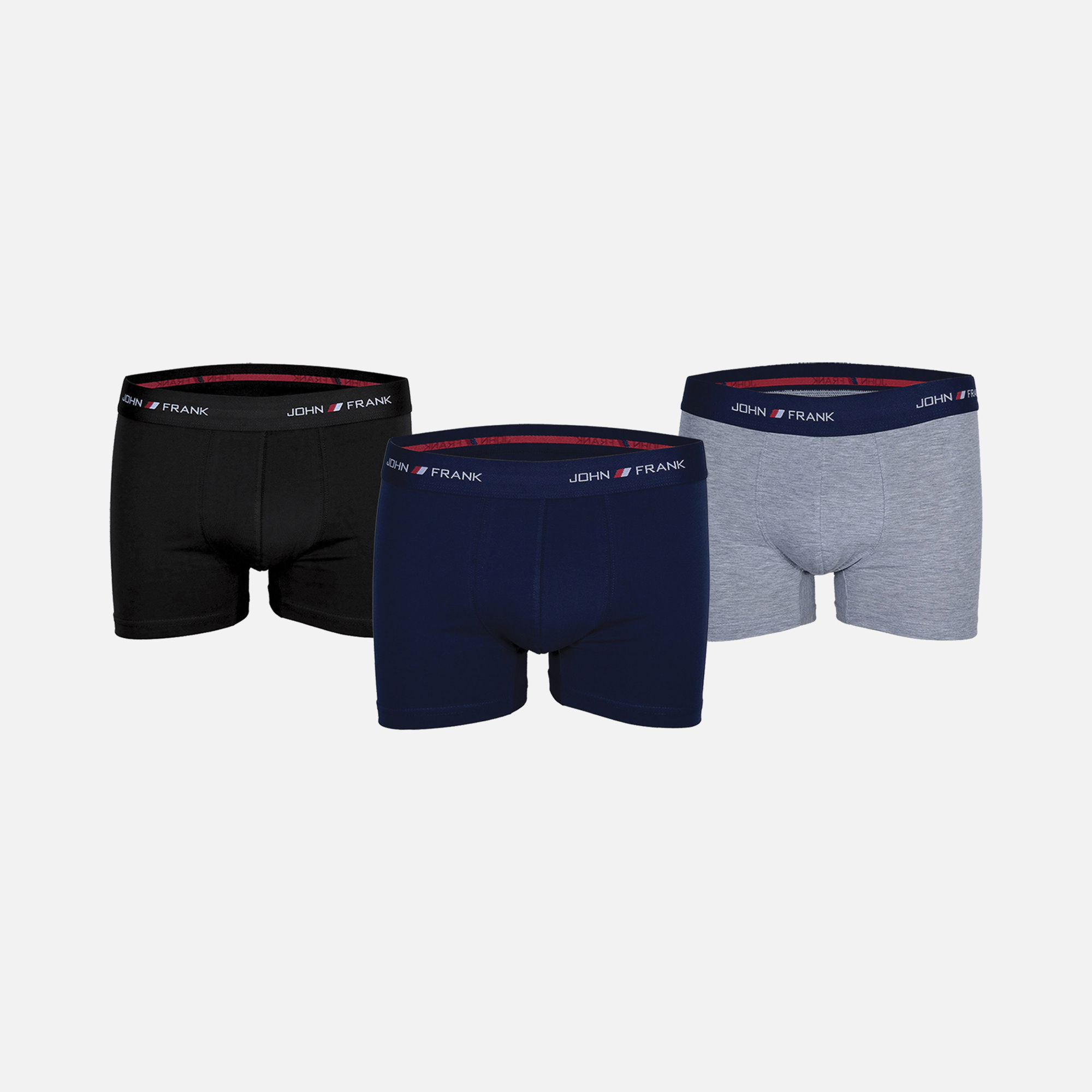 John Frank 3Pr Erkek Boxer