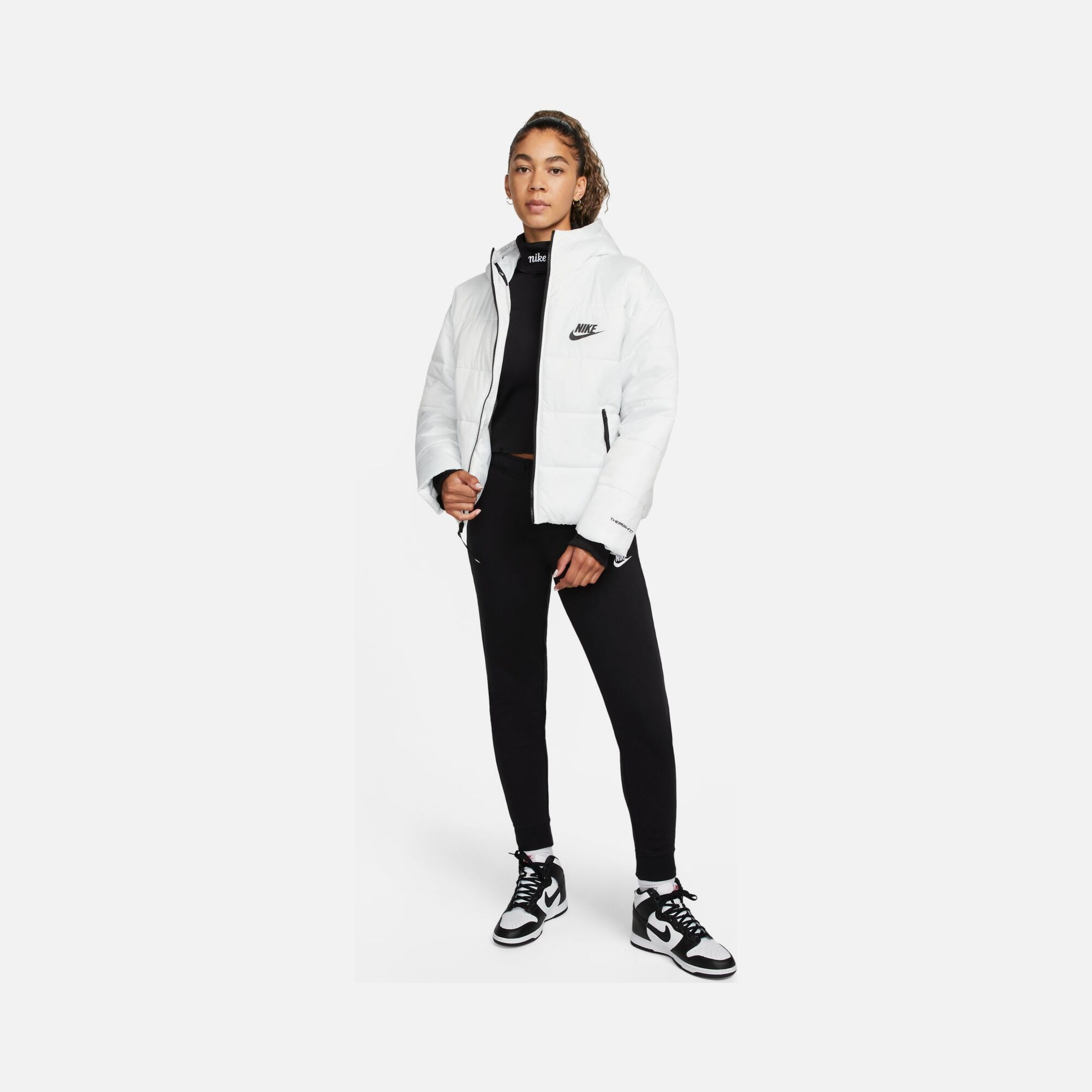 Nike Sportswear Therma-Fit Repel Synthetic-Fill Full-Zip Hoodie Kadın Mont