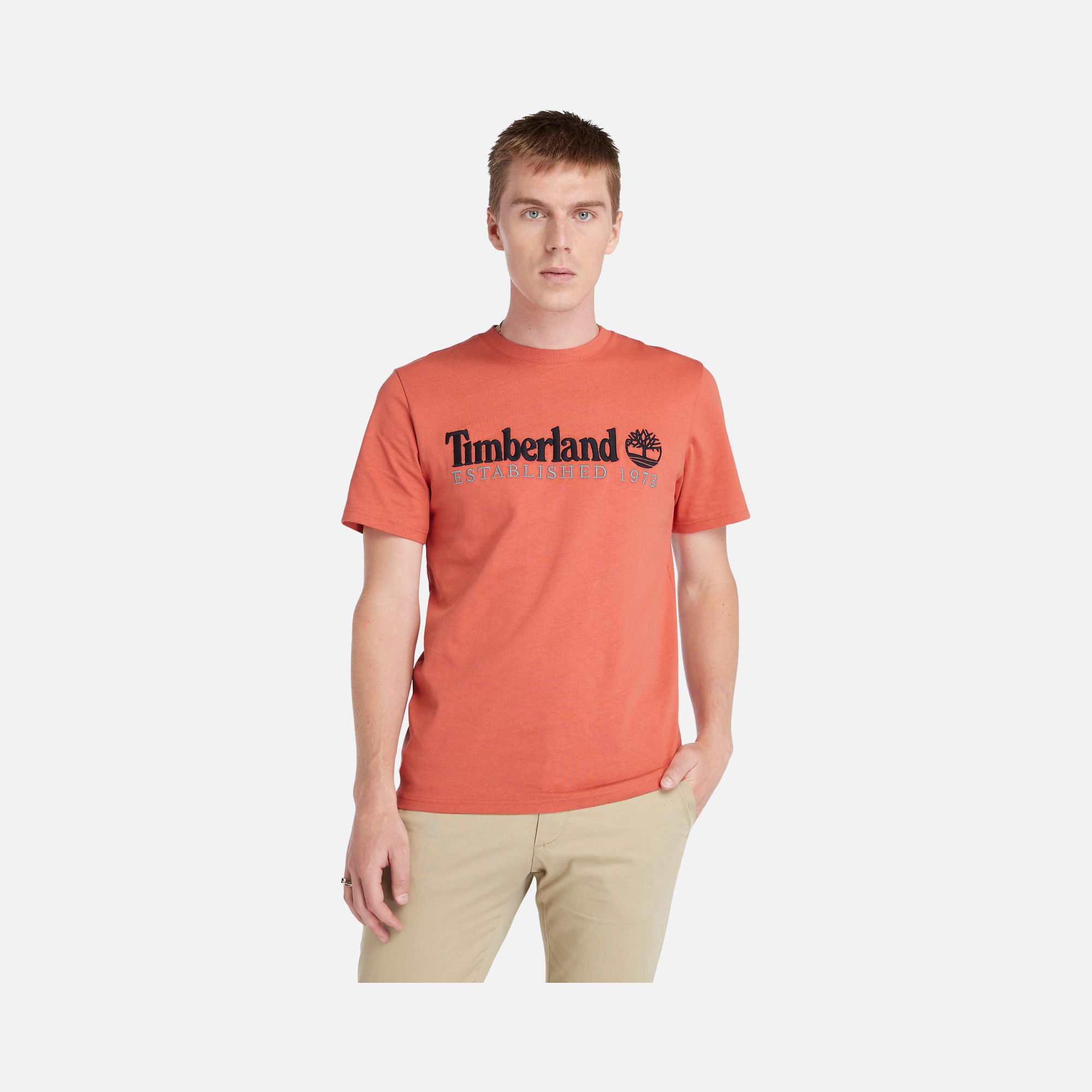 Timberland Sportswear Embroidery Logo Graphic SS24 Short-Sleeve Erkek Tişört