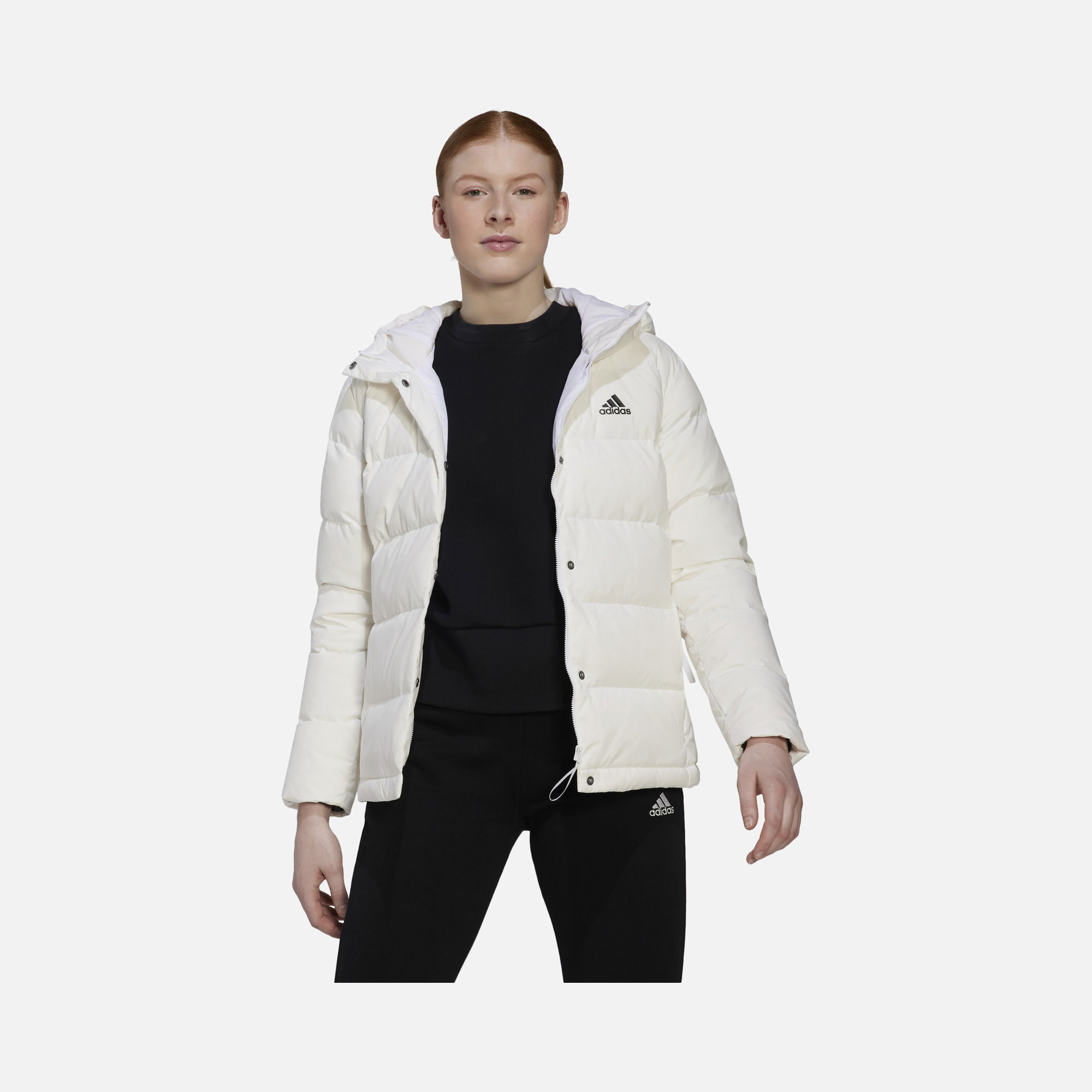 adidas Sportswear Helionic 600 Filled Bird Feathers Full-Zip Hoodie Kadın Mont