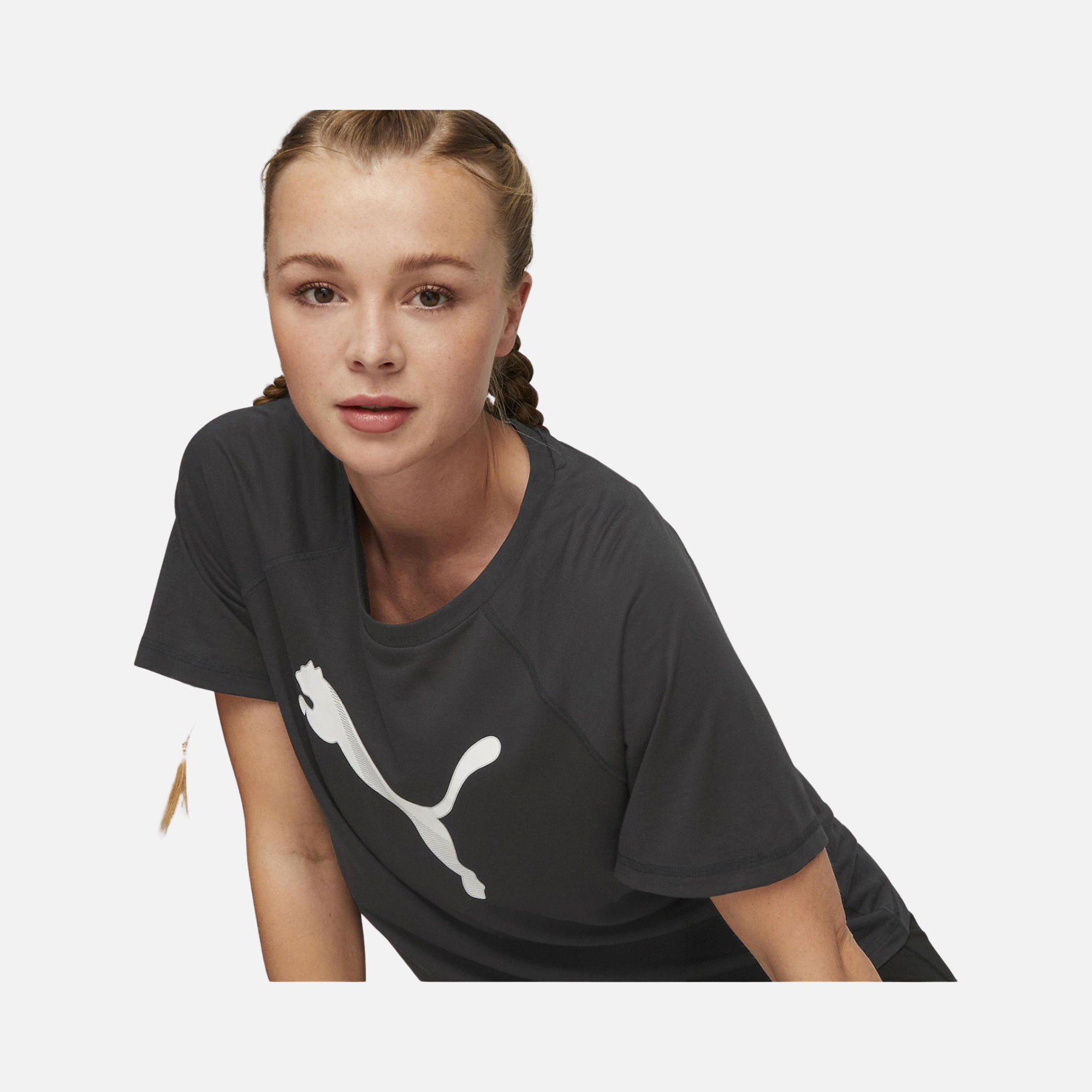 Puma Sportswear Evostripe Graphics Logo Short-Sleeve Kadın Tişört