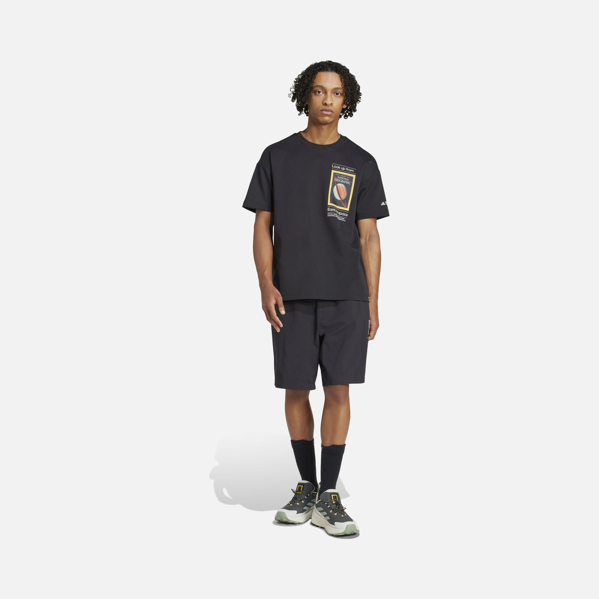 adidas Terrex Look Up From Earth ''National Geographic'' Hiking Short-Sleeve Erkek Tişört