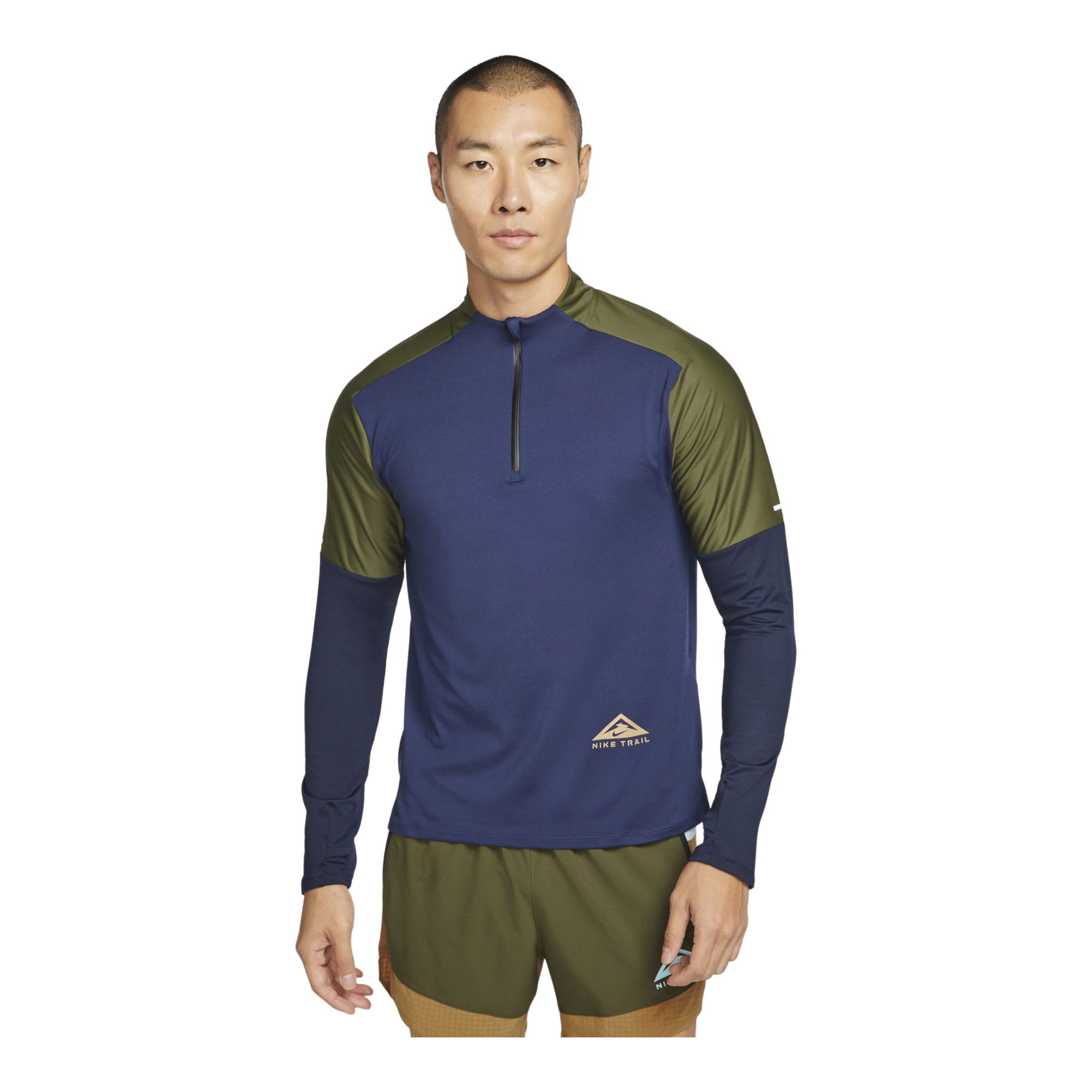 Nike Dri-Fit Trail Running 1/2-Zip Long-Sleeve Erkek Tişört