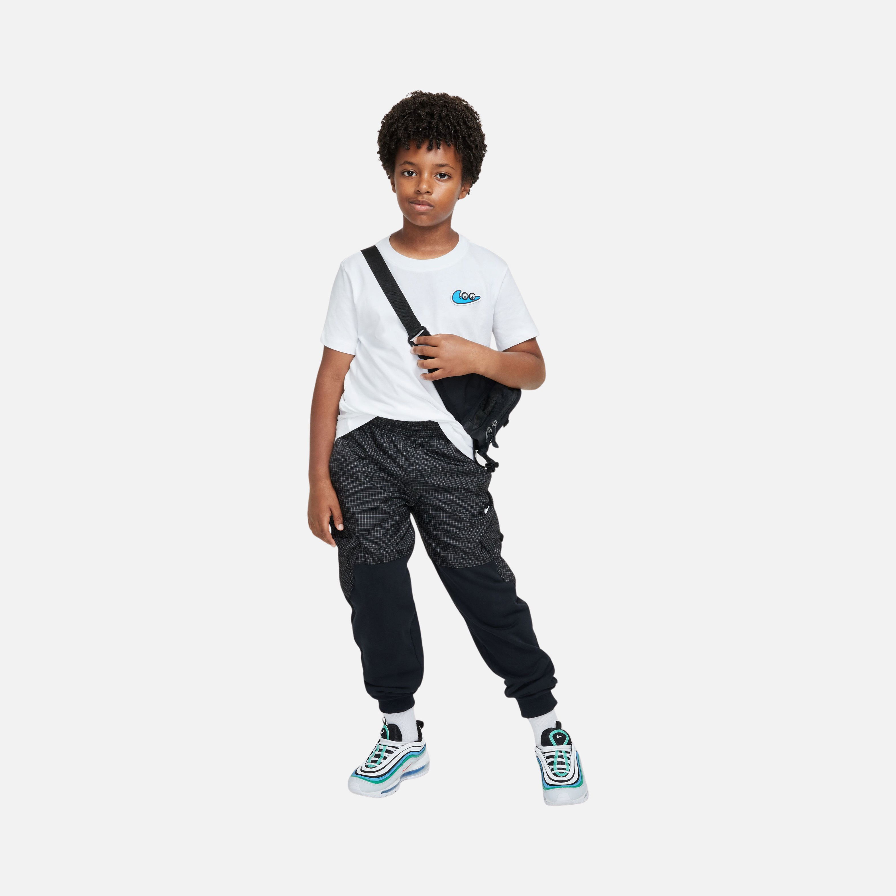 Nike Sportswear Swooshy Screen Printing Graphics Short-Sleeve Çocuk Tişört