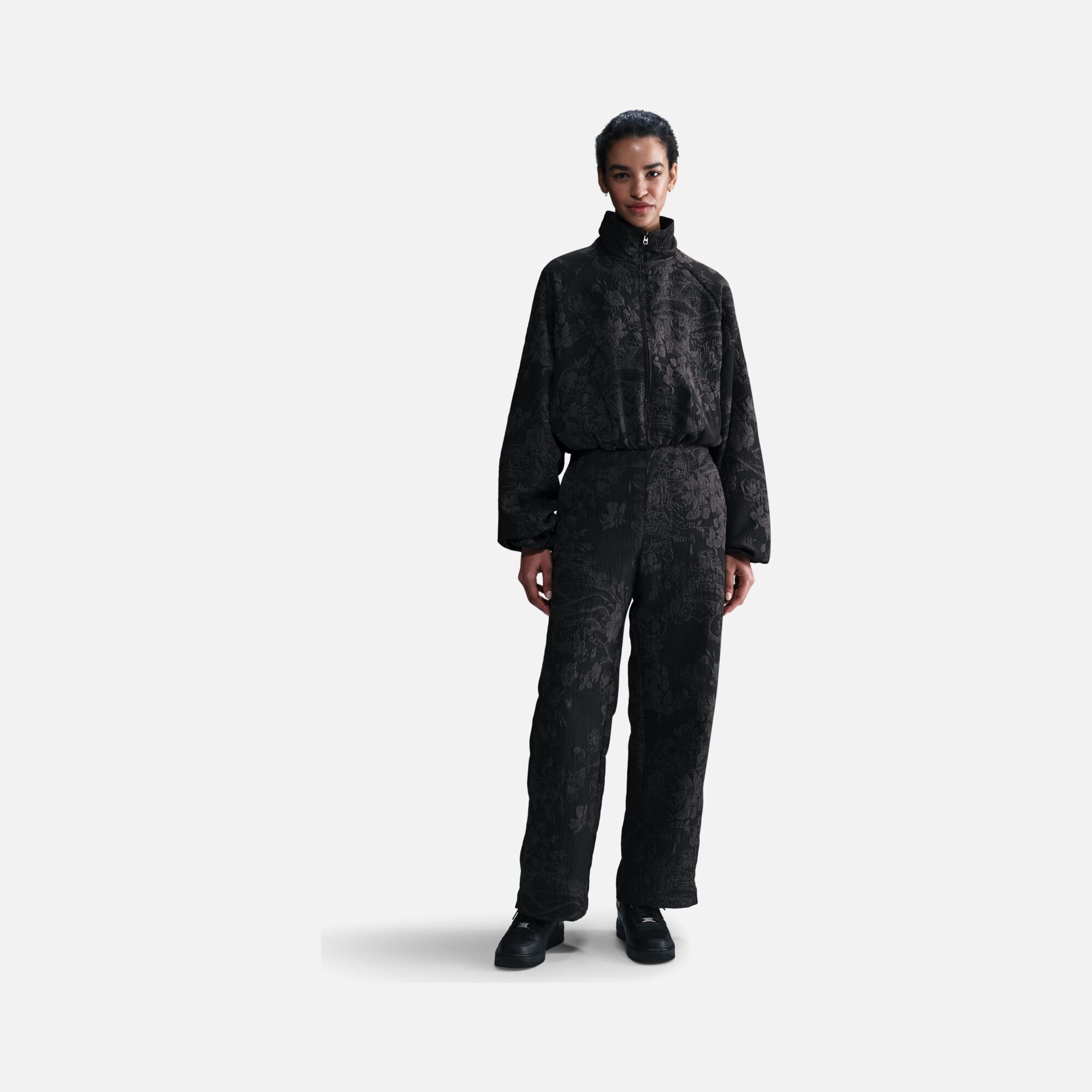 Nike Sportswear Collection Oversized Jacquard Raglan Sleeve Full-Zip Kadın Ceket