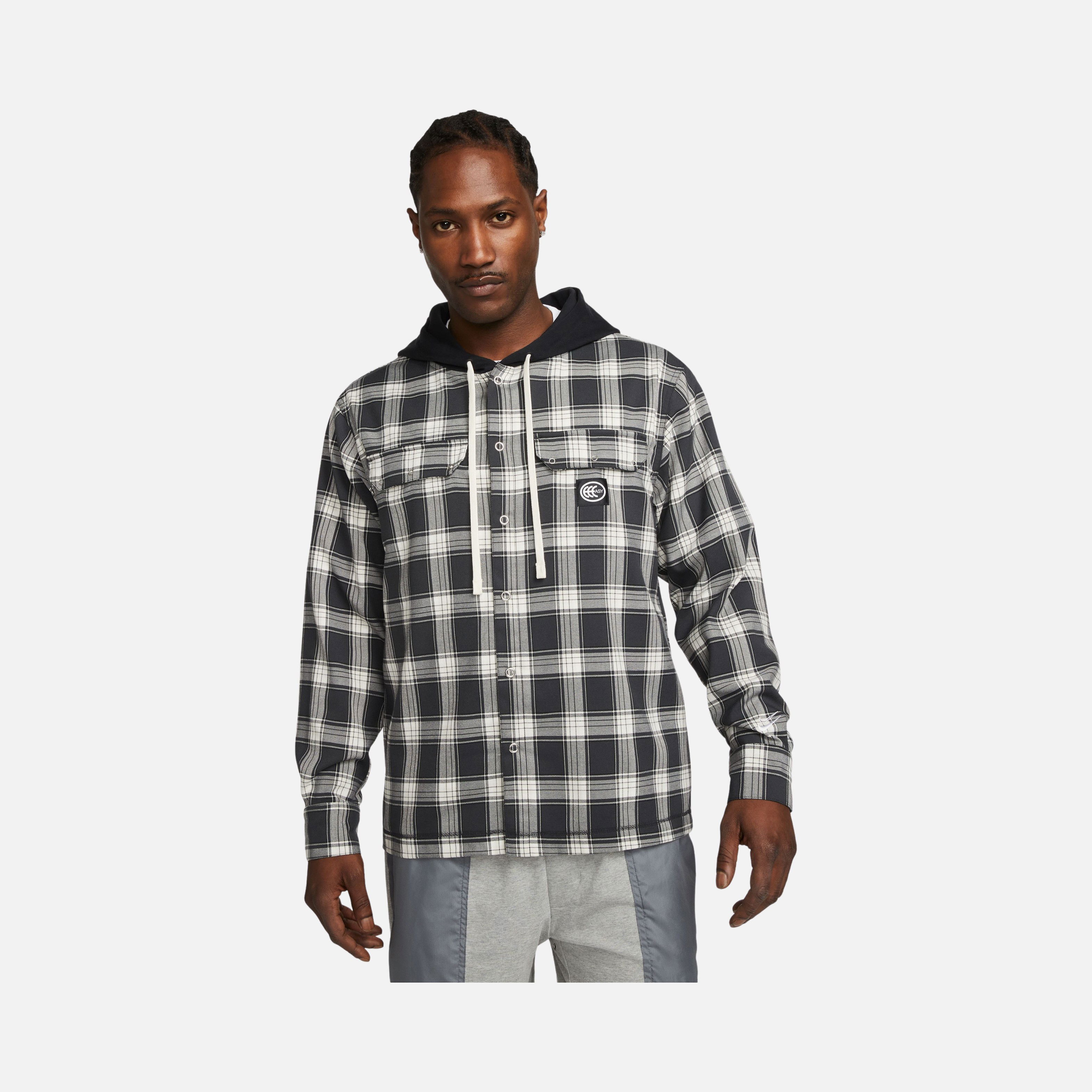 Nike Kevin Durant Basketball Flanne Full-Snap Hoodie Erkek Ceket