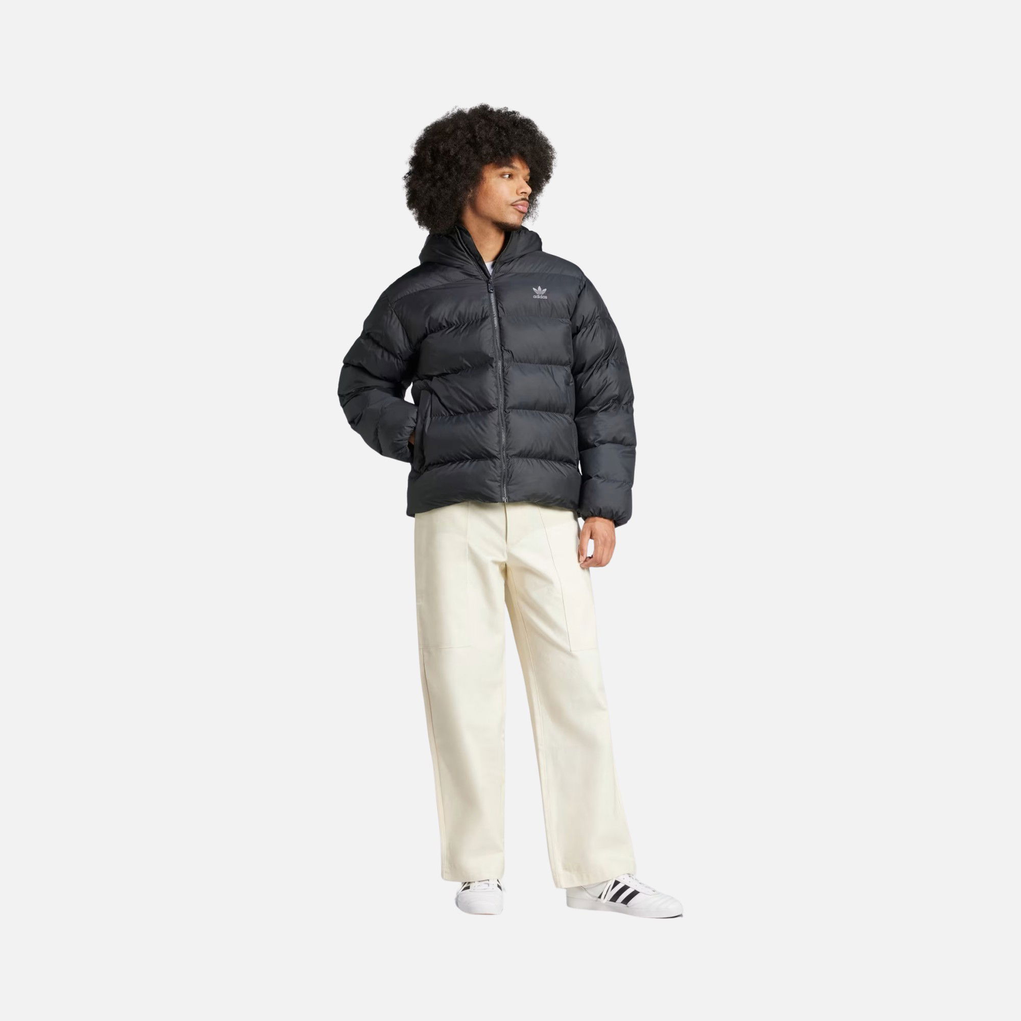 adidas Sportswear Tonal Commercial Puffer Full-Zip Hoodie Erkek Mont