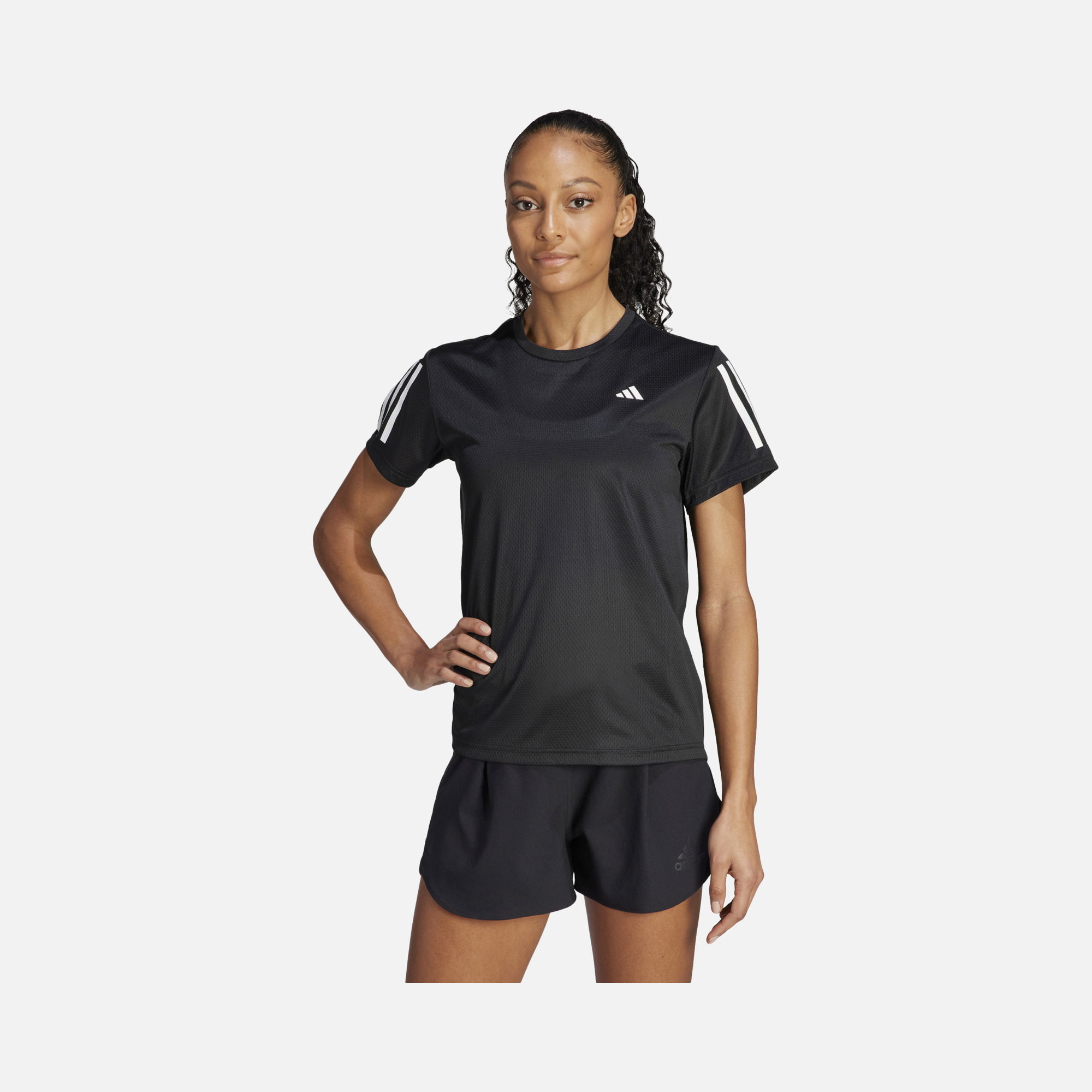 adidas Aeroready Own The 3-Stripes Running Short-Sleeve Kadın Tişört