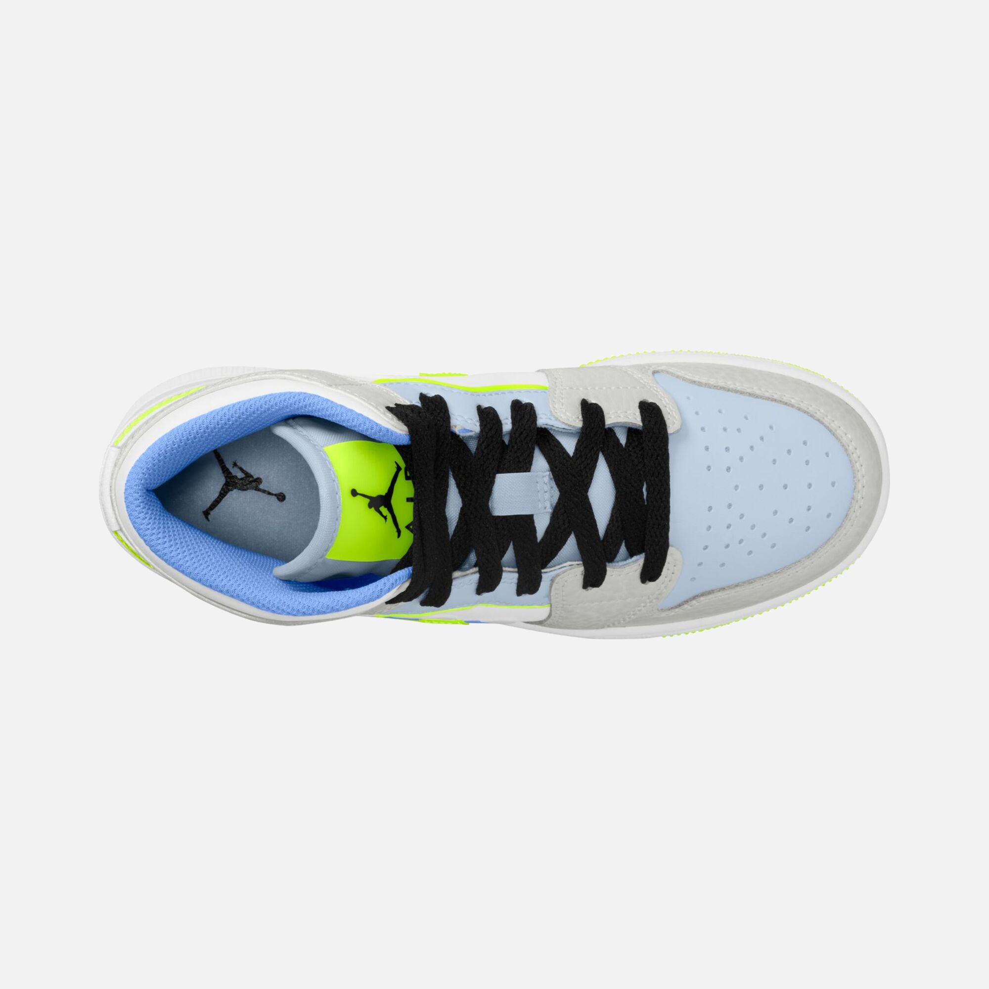 Nike Air Jordan 1 Mid SE "Warped Swoosh" (GS) Spor Ayakkabı
