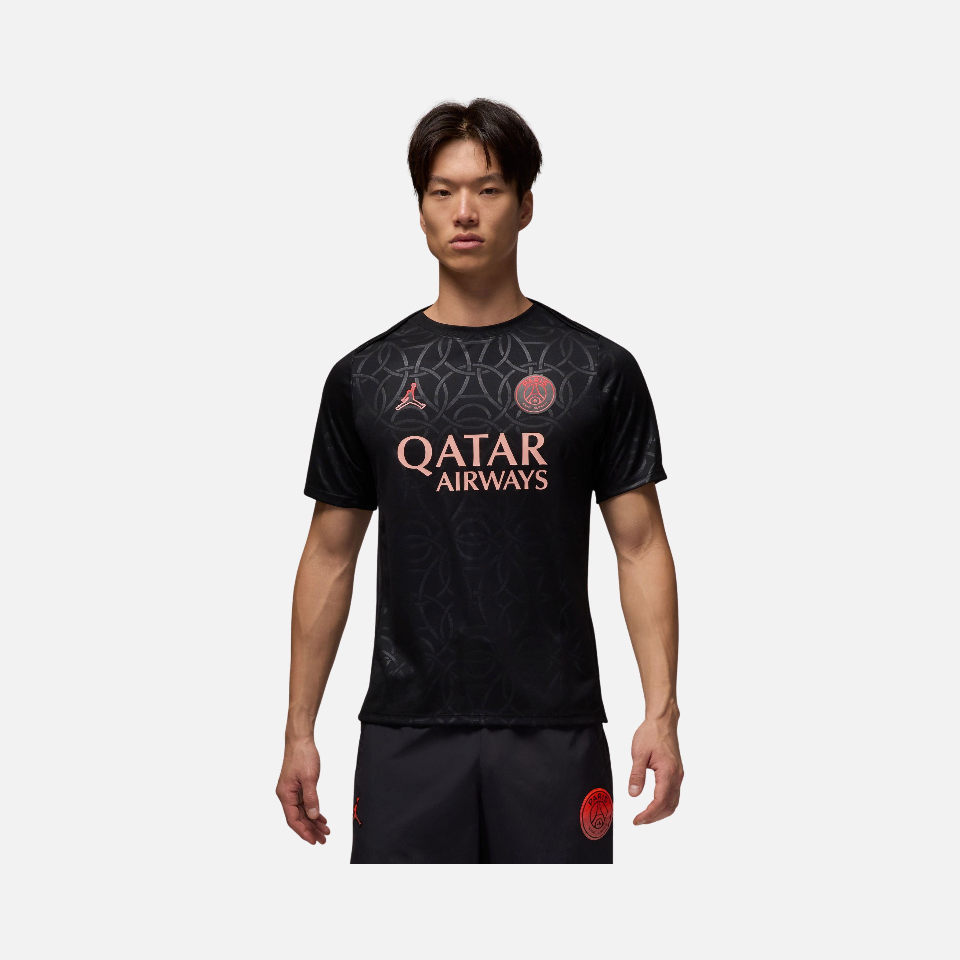 Nike Paris Saint-Germain Academy Pro Third Jordan Dri-Fit Football Pre-Match Short-Sleeve Erkek Tişört