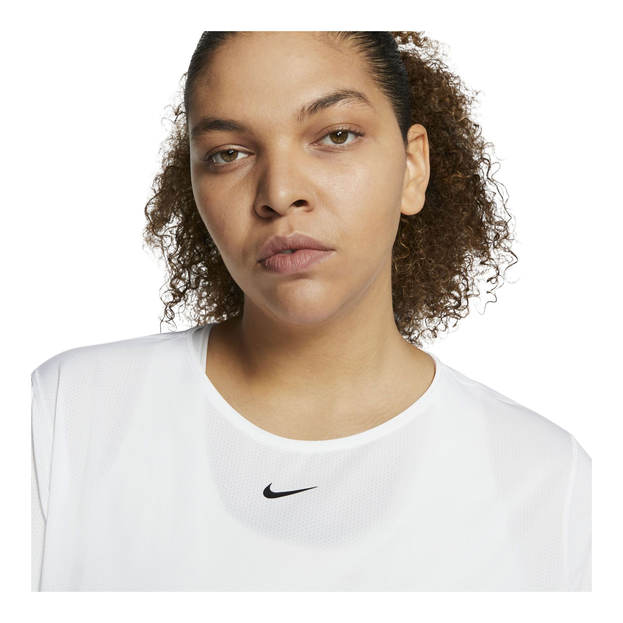 Nike Pro Mesh Top Short-Sleeve (Plus Size) Kadın Tişört
