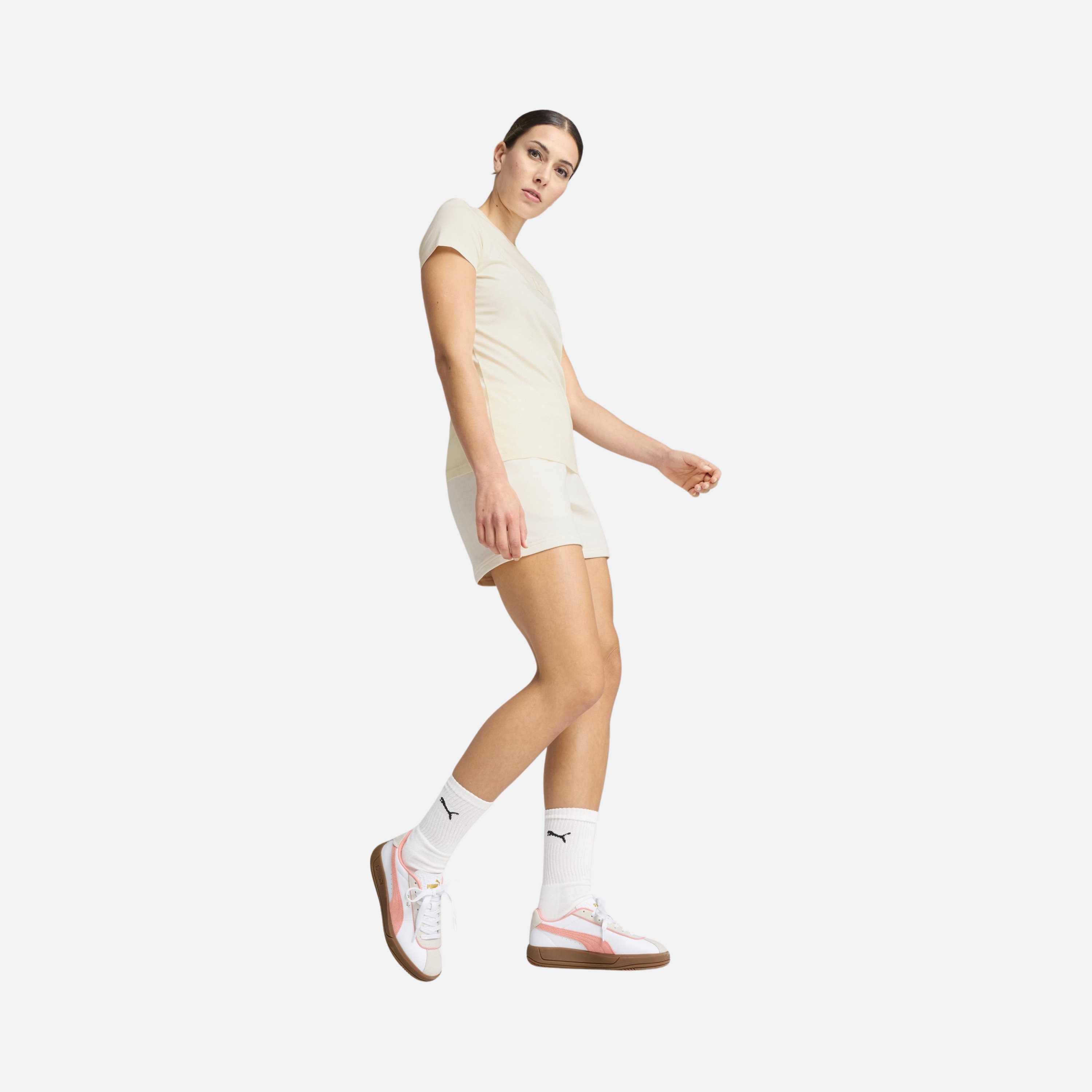 Puma Sportswear Essentials Elevated Short-Sleeve Kadın Tişört