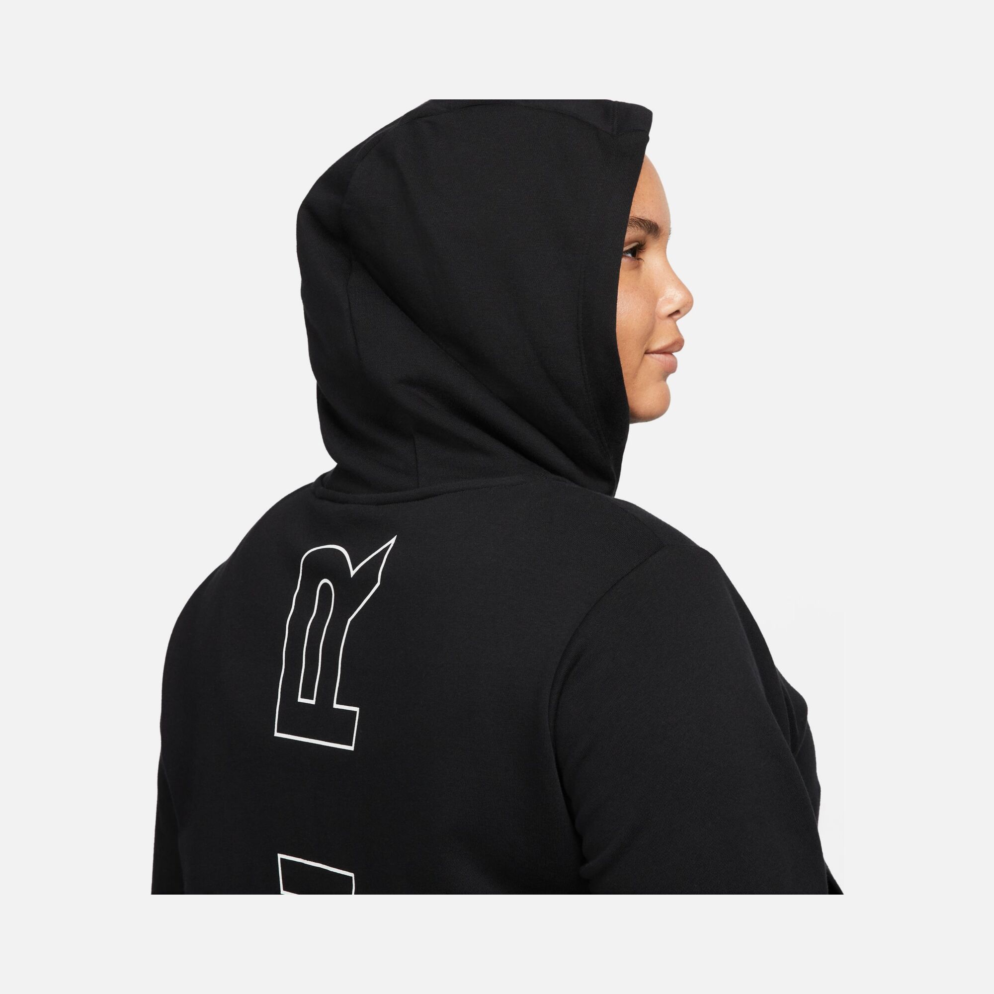 Nike Sportswear Air Graphic Fleece Full-Zip Hoodie (Plus Size) Kadın Sweatshirt