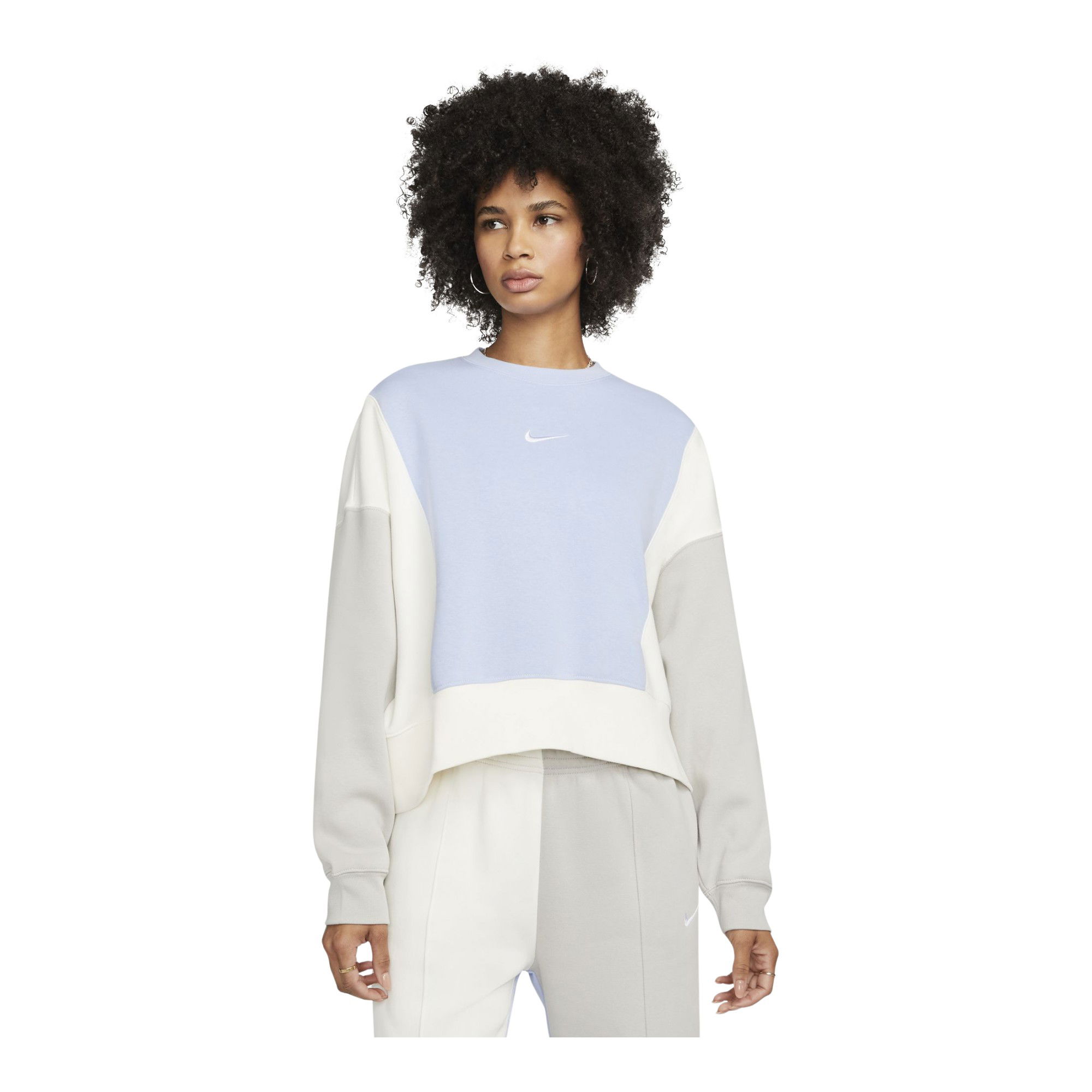Nike Sportswear Trend Fleece Cropped Colorblock Kadın Sweatshirt