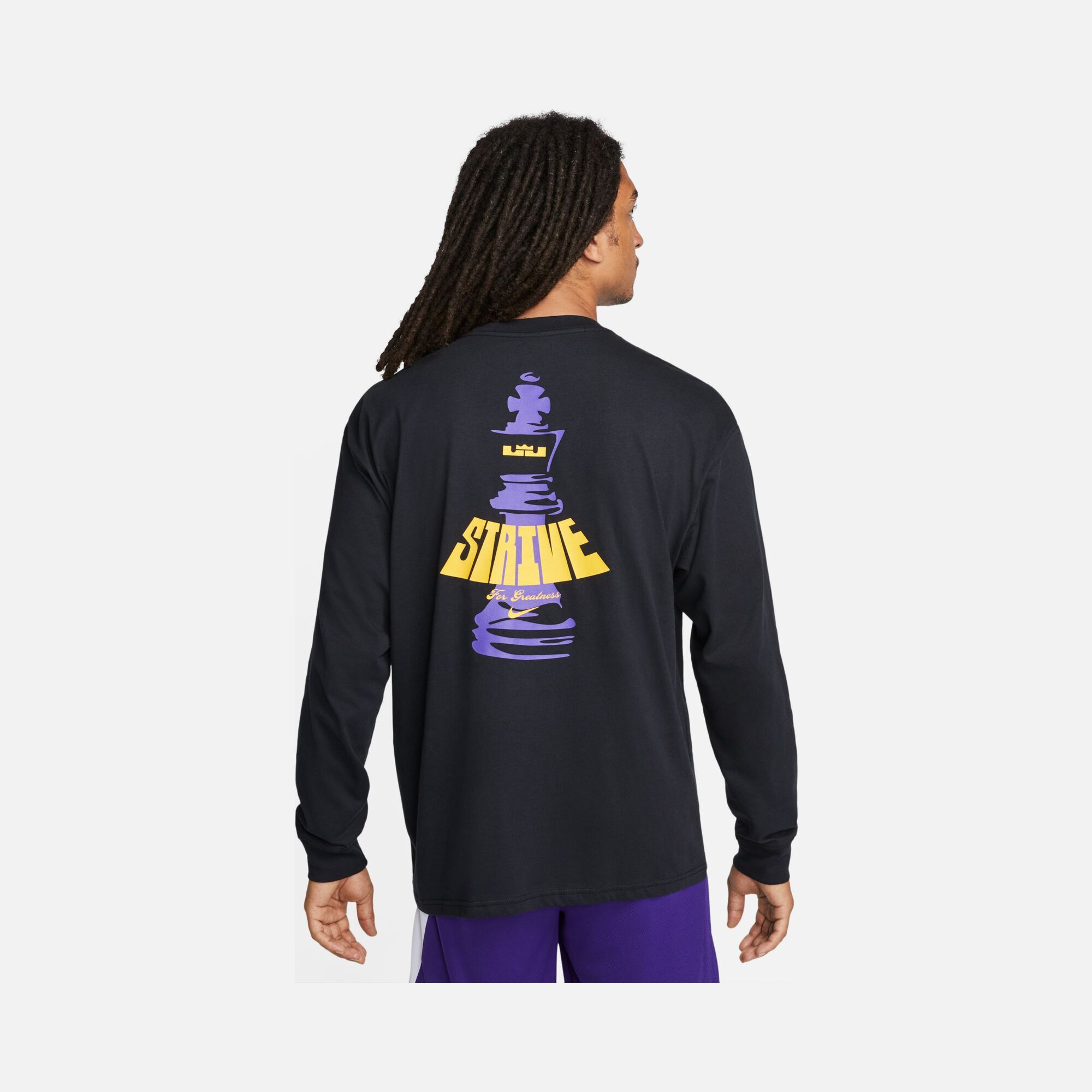 Nike LeBron James Chess Graphic Long-Sleeve Erkek Tişört