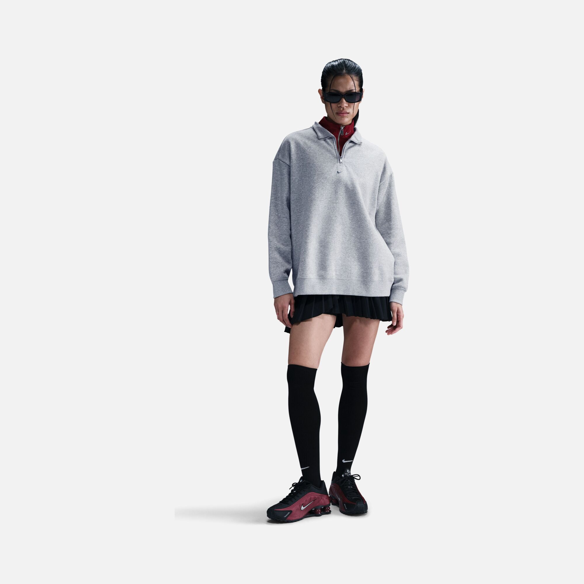 Nike Sportswear Gel Fleece  1/4-Zip Loose Cut Kadın Sweatshirt