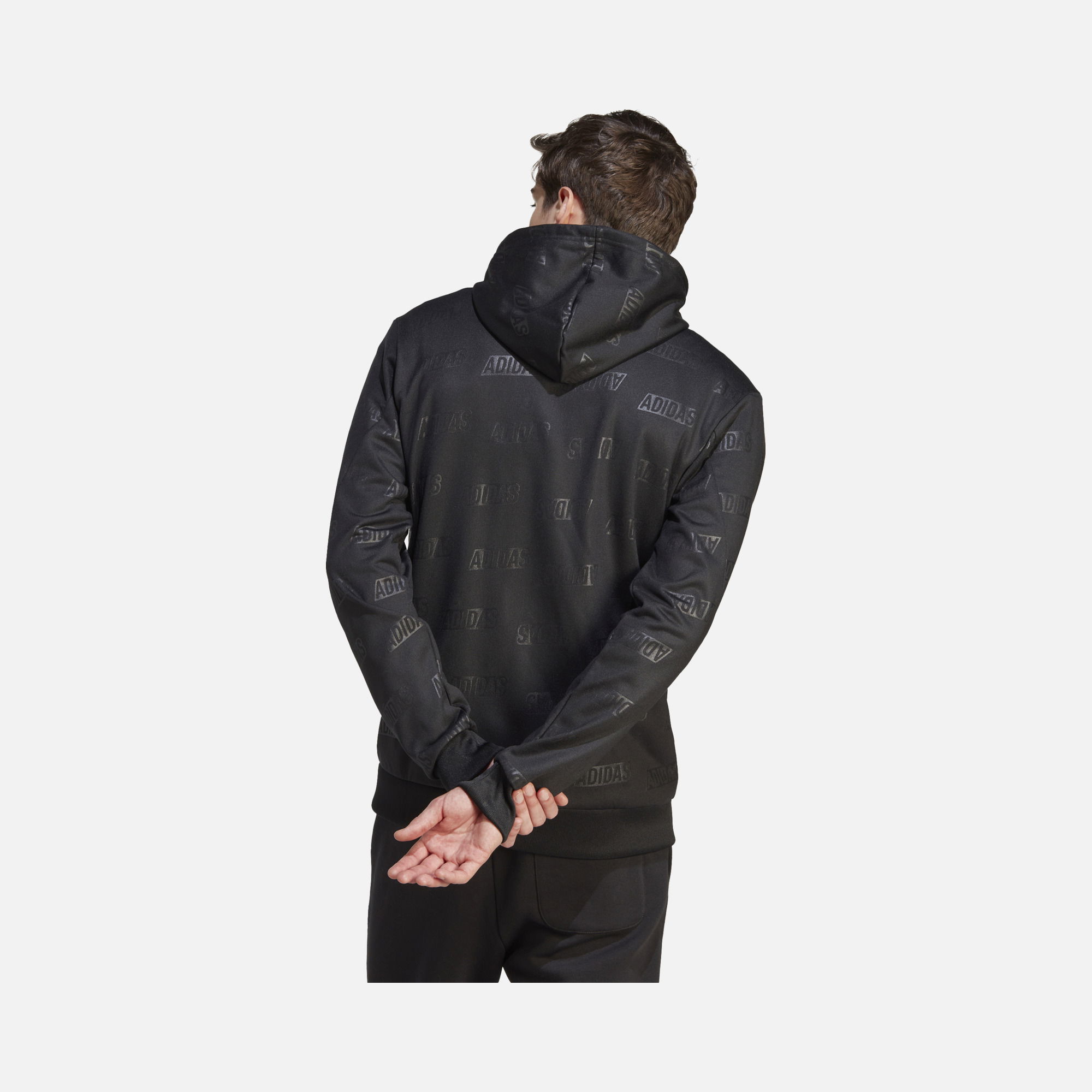 adidas Sportswear Bluza dresowa Embossed Fleece Full-Zip Hoodie Erkek Ceket