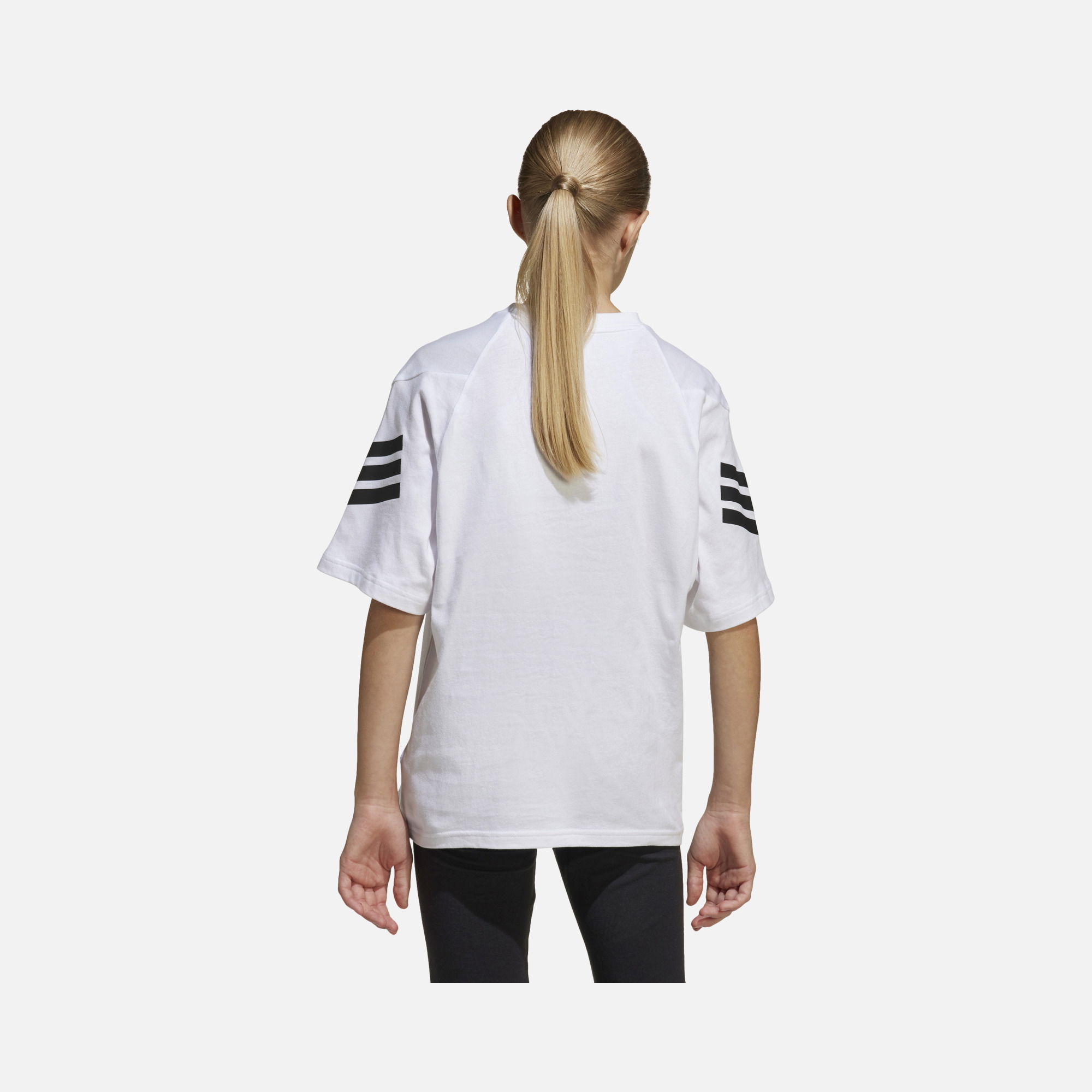 adidas Sportswear Future Icons 3-Stripes & 3-Bar Logo Detail Short-Sleeve Çocuk Tişört