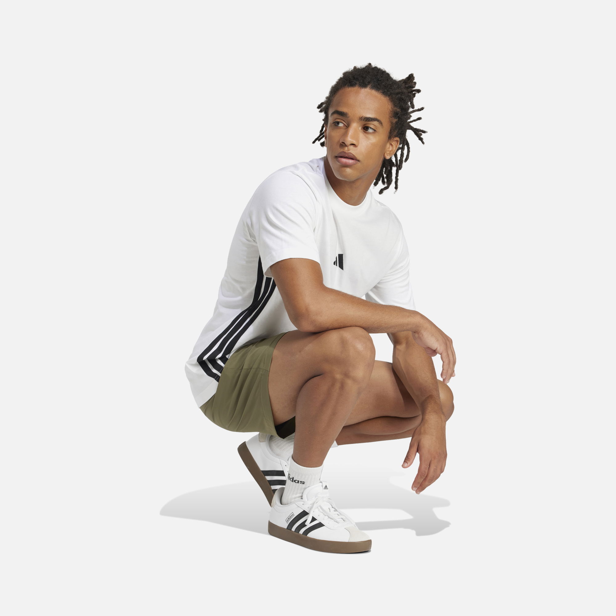 adidas Sportswear Essentials 3-Stripes Single Jersey Short-Sleeve Erkek Tişört