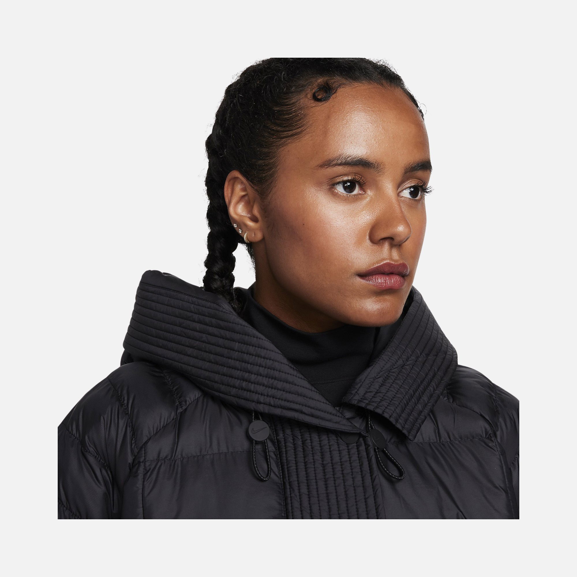 Nike Sportswear Therma-Fit PrimaLoft® Thermoplume® Oversized Swoosh Puffer Full-Zip Hoodie Kadın Mont