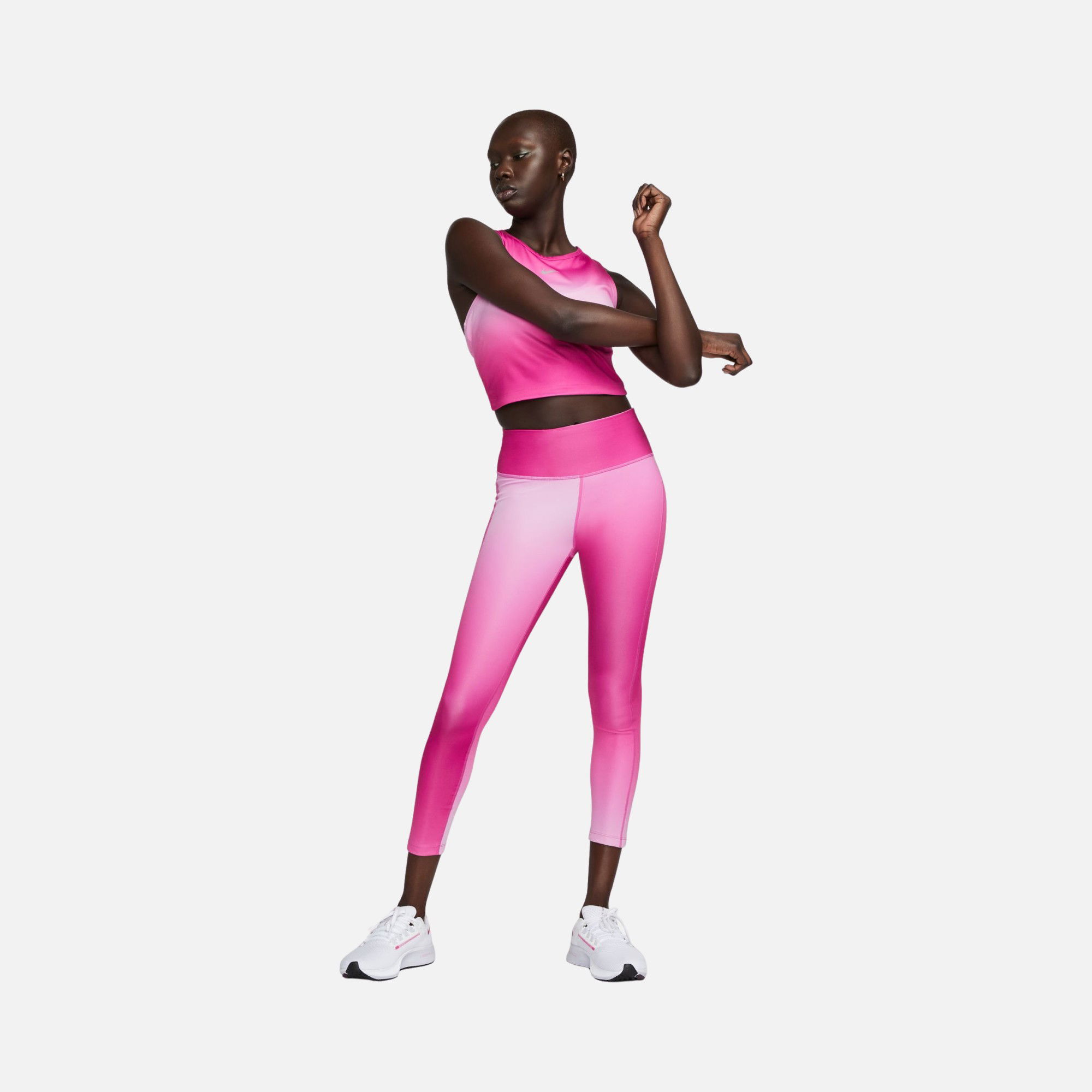 Nike Dri-Fit Fast Mid-Rise 7/8 Gradient-Dye Running Kadın Tayt