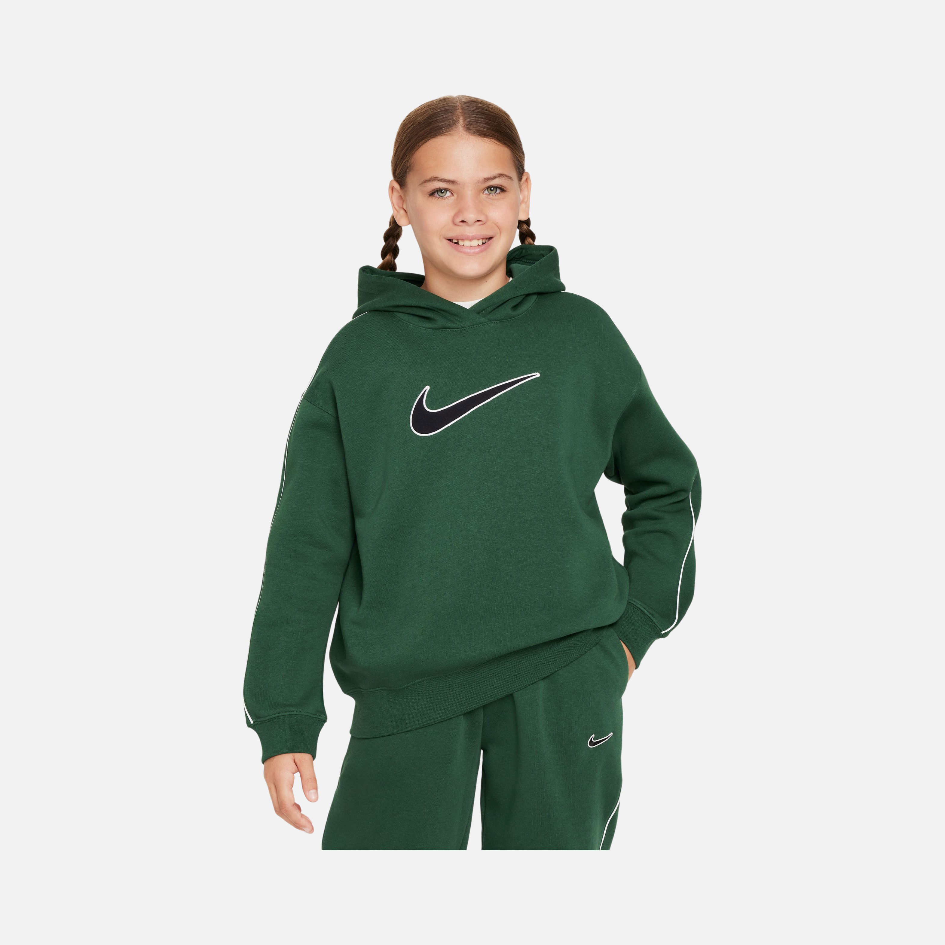 Nike Sportswear Oversized Fleece Pullover Hoodie (Girls') Çocuk Sweatshirt
