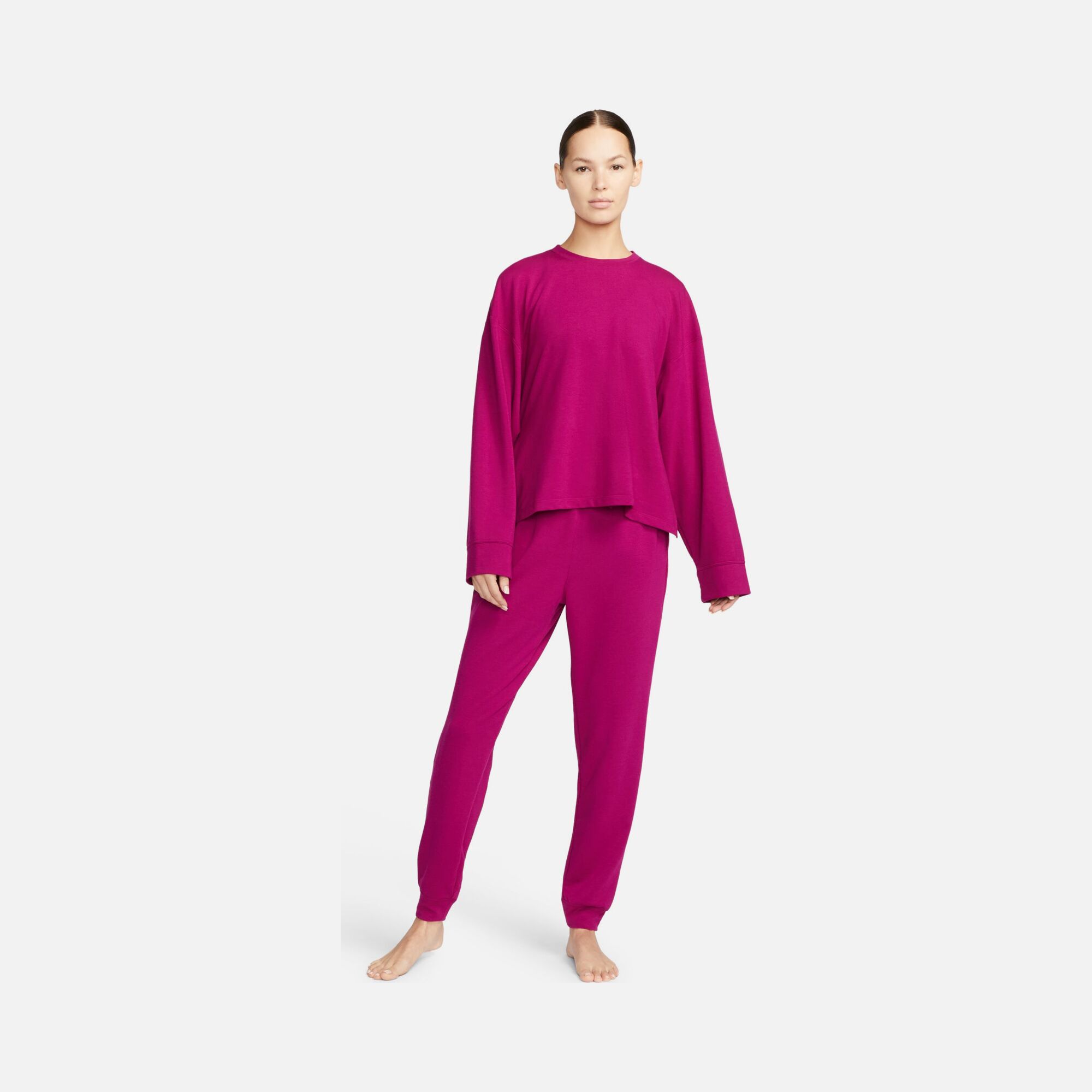 Nike Yoga Dri-Fit 7/8 Fleece Kadın Eşofman Altı