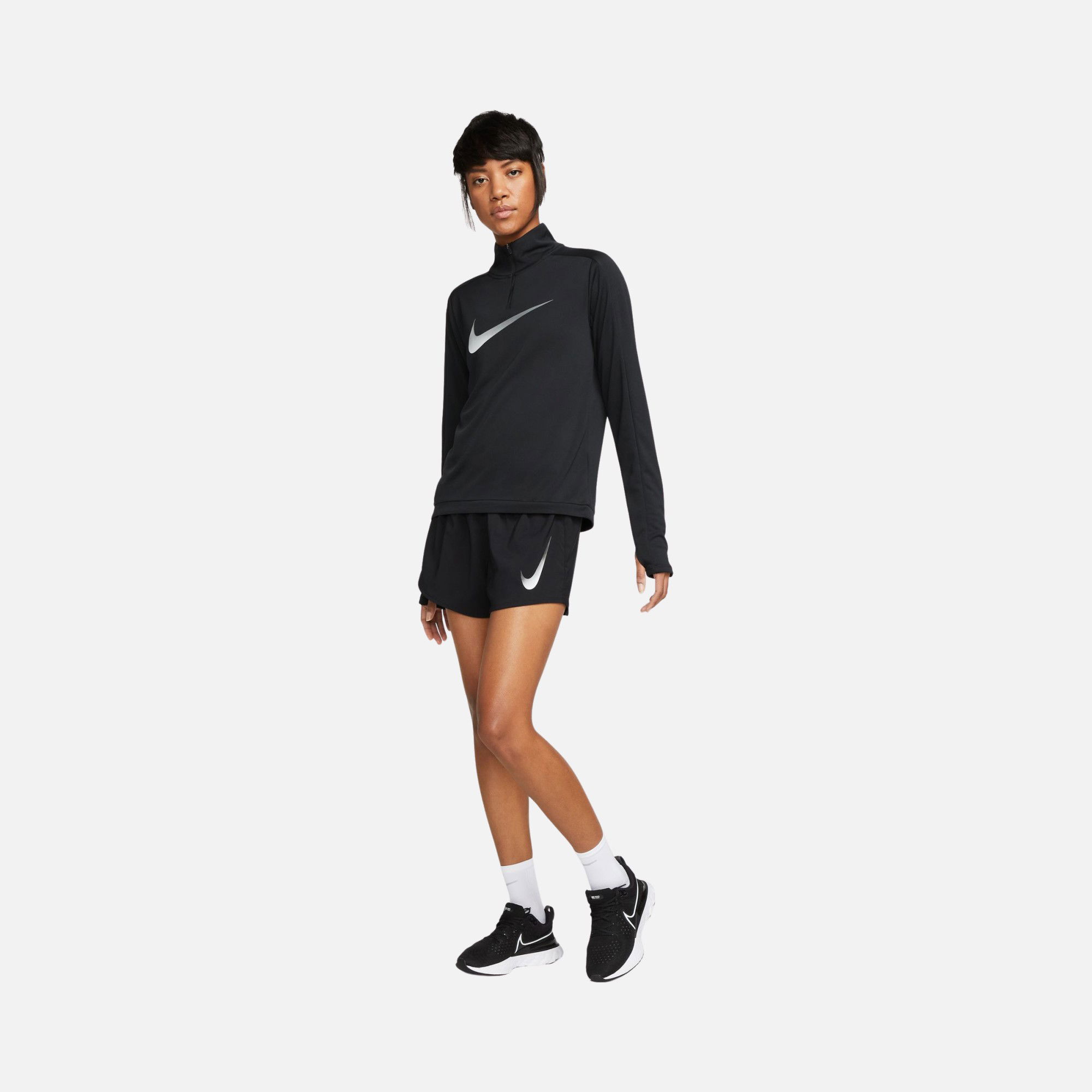 Nike Swoosh Dri-Fit Ultra-Soft Woven Brief-Lined Running Kadın Şort