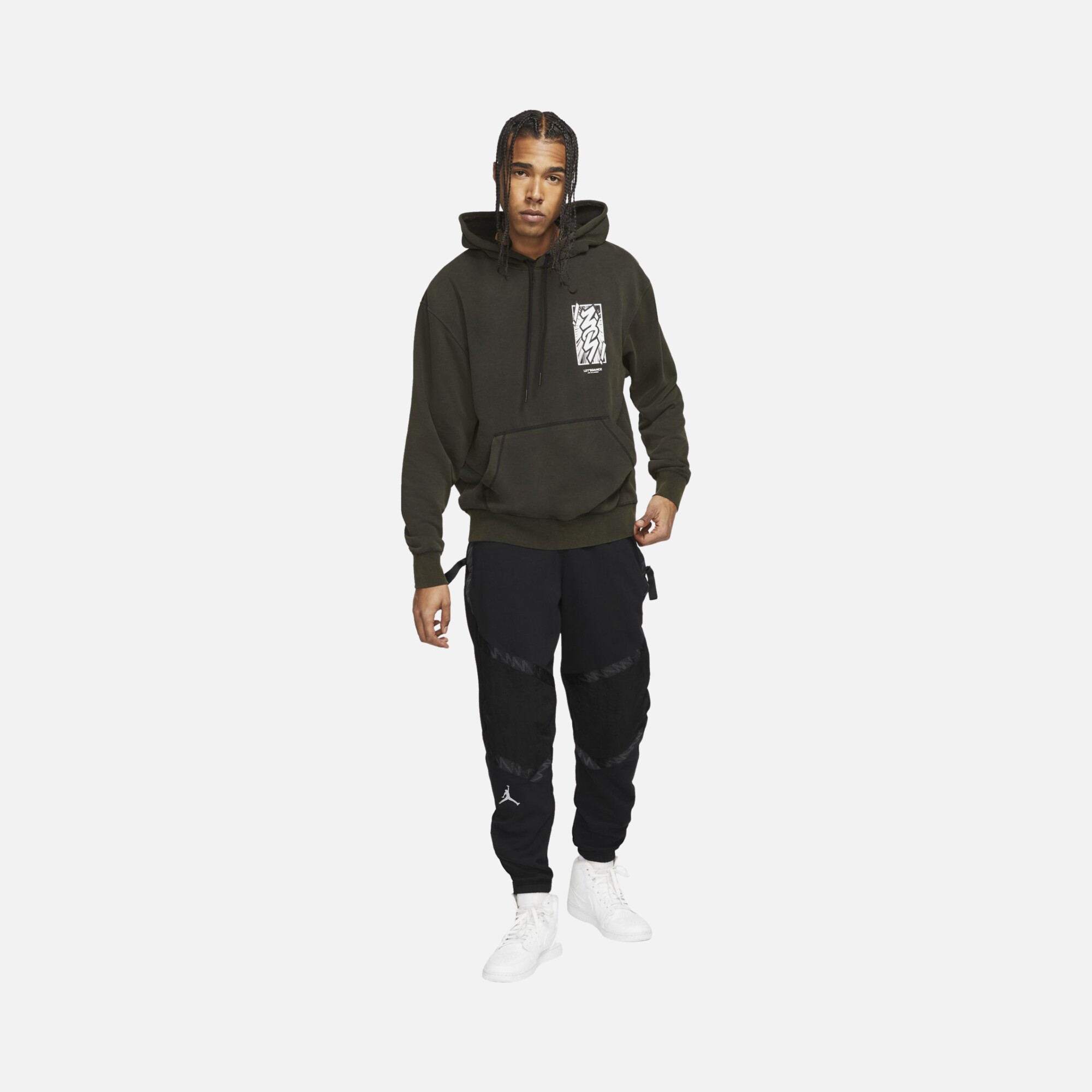Nike Jordan Dri-Fit Zion Performance Hoodie Erkek Sweatshirt
