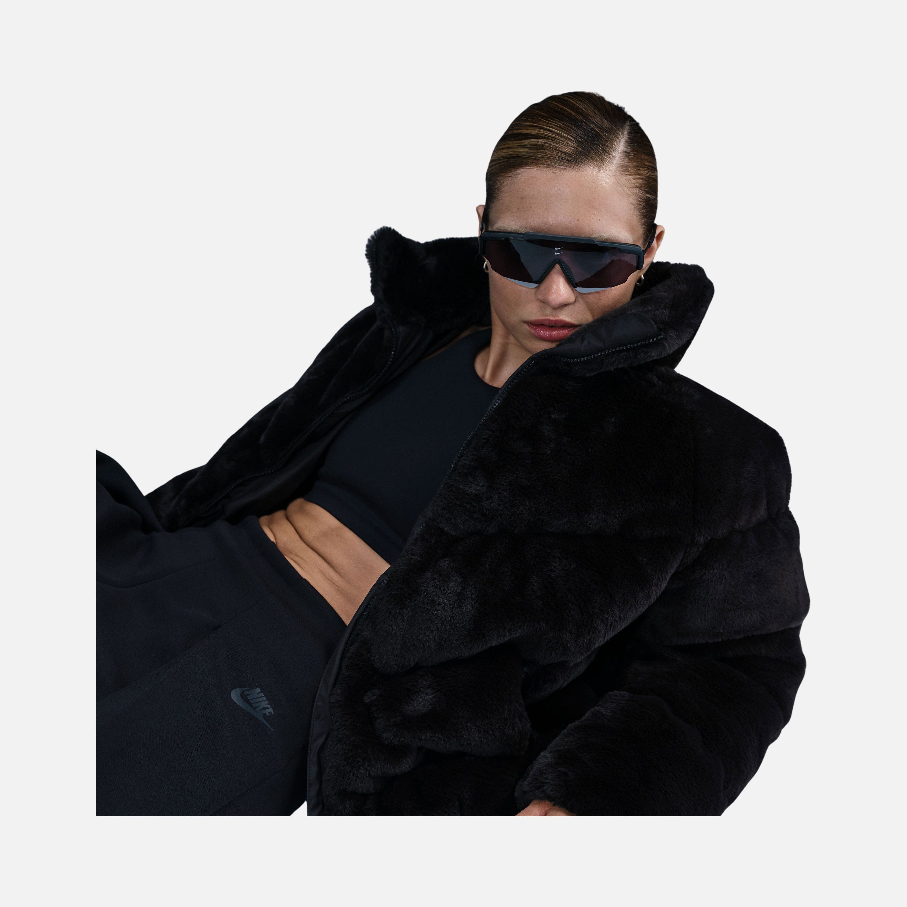 Nike Sportswear Windpuffer Therma-Fit Loose Faux Fur Full-Zip Kadın Mont