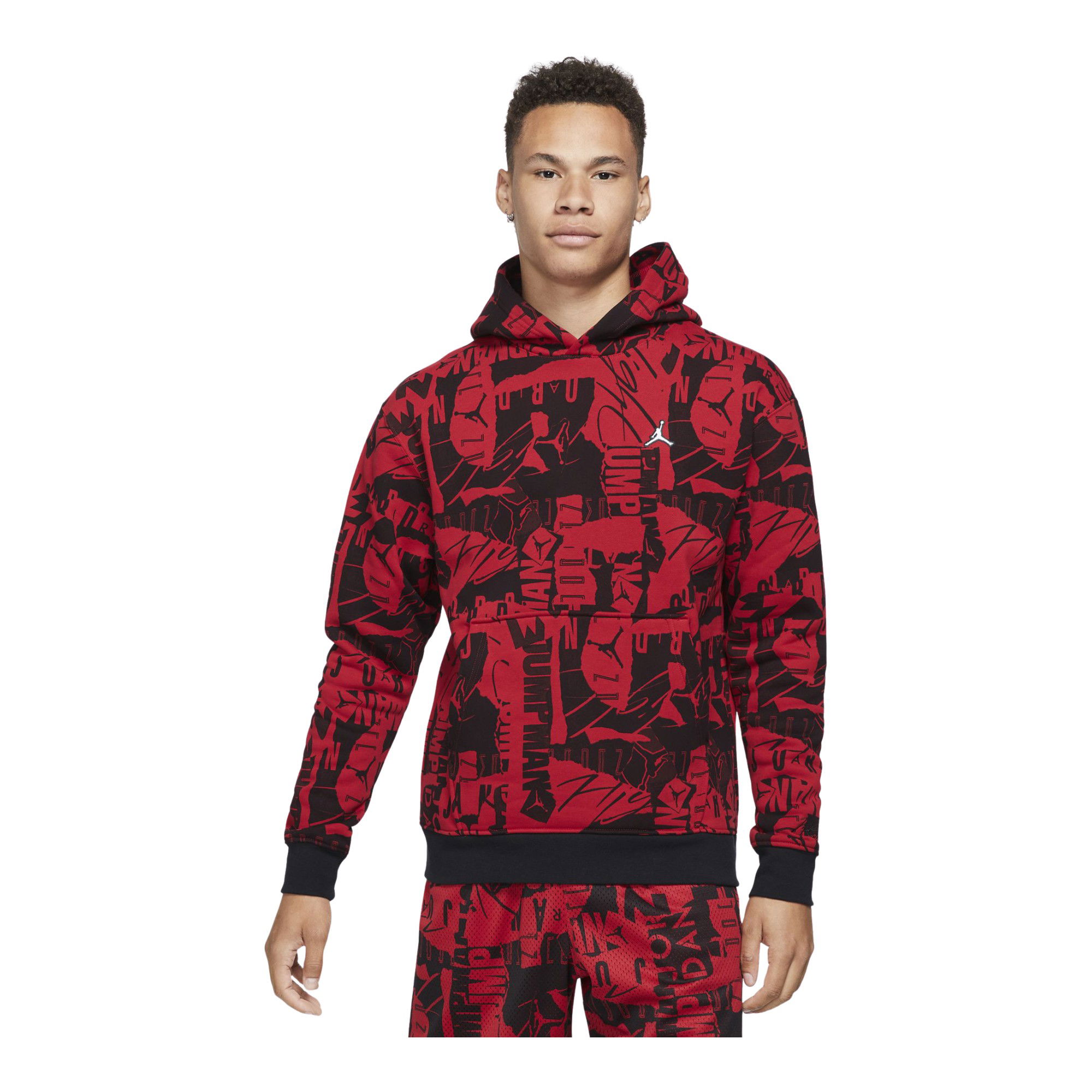 Nike Jordan Essentials Fleece Printed Hoodie Erkek Sweatshirt