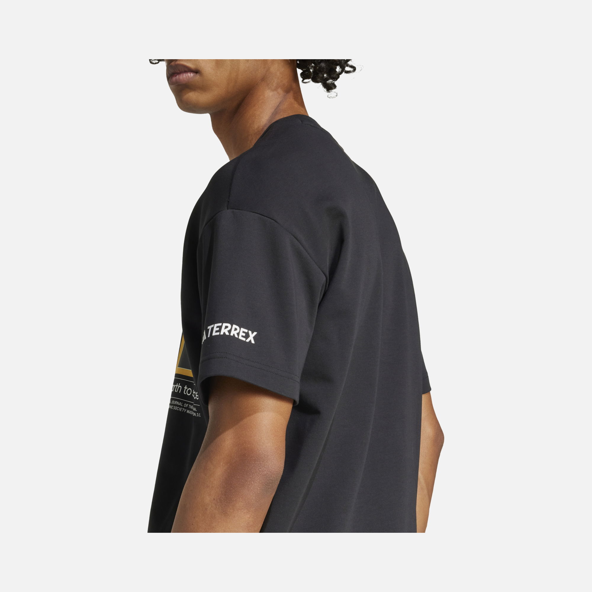 adidas Terrex Look Up From Earth ''National Geographic'' Hiking Short-Sleeve Erkek Tişört