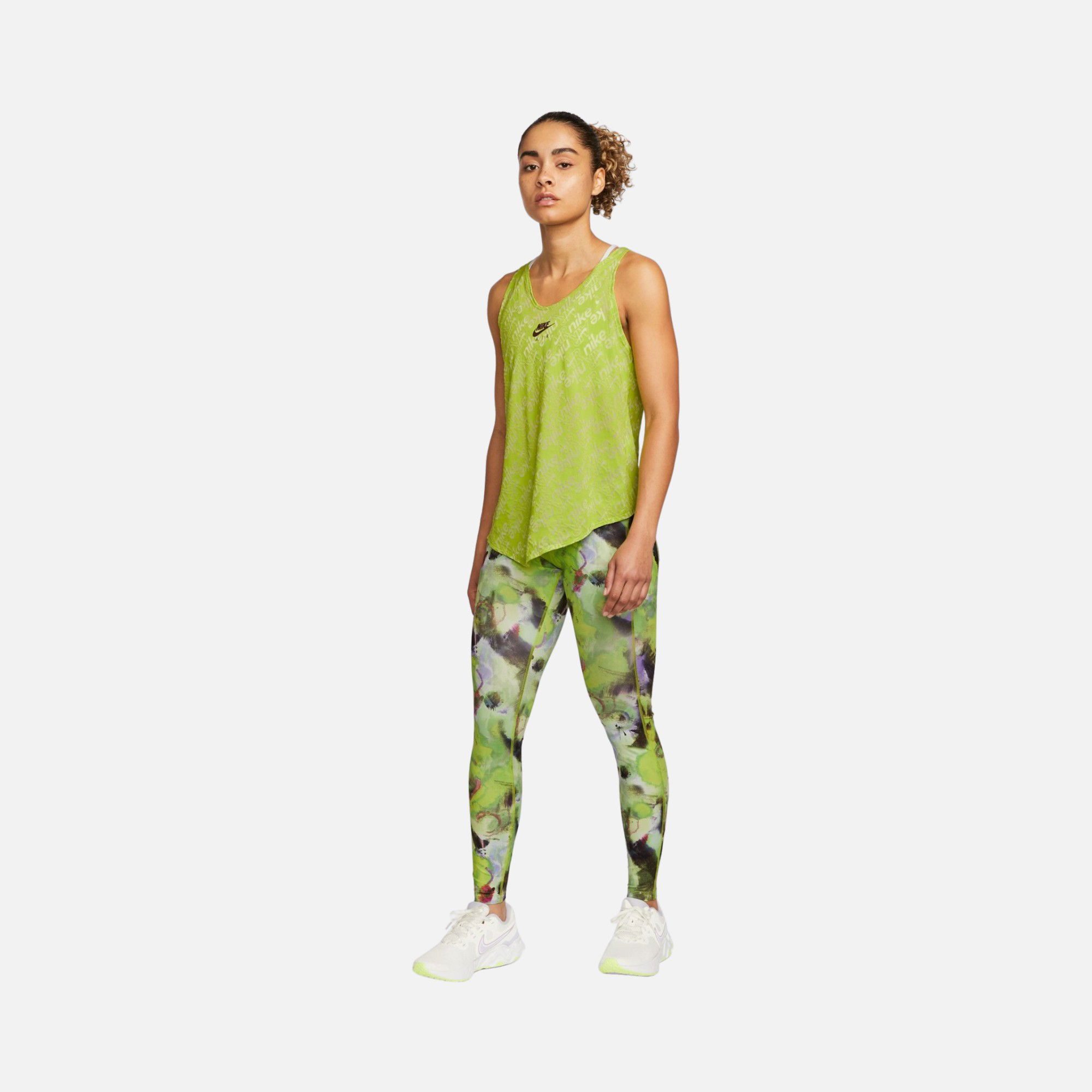Nike Air Dri-Fit 7/8-Length Mid-Rise Running Kadın Tayt