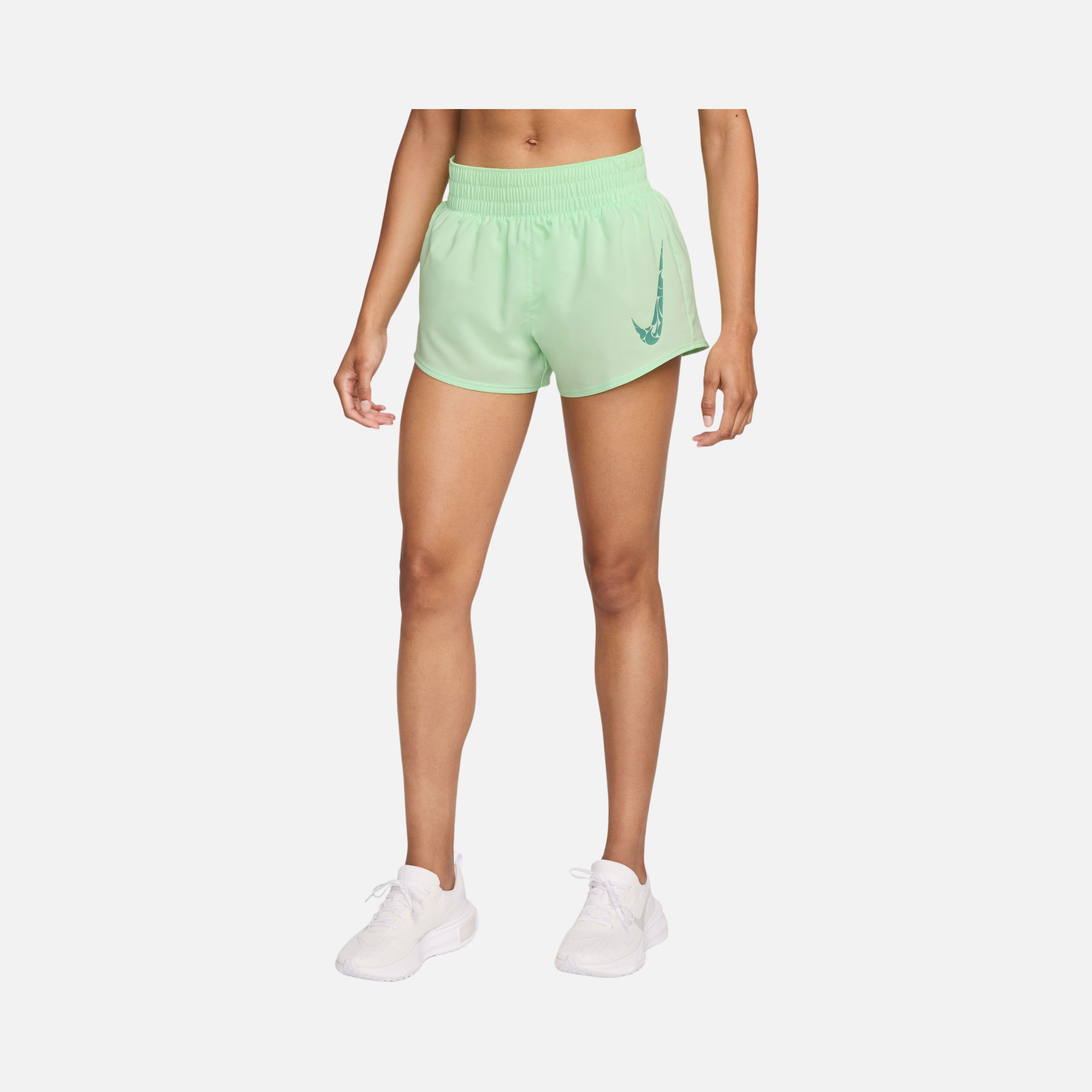 Nike One Swoosh Dri-Fit Mid-Rise 8cm (approx.) Brief-Lined Running Kadın Şort