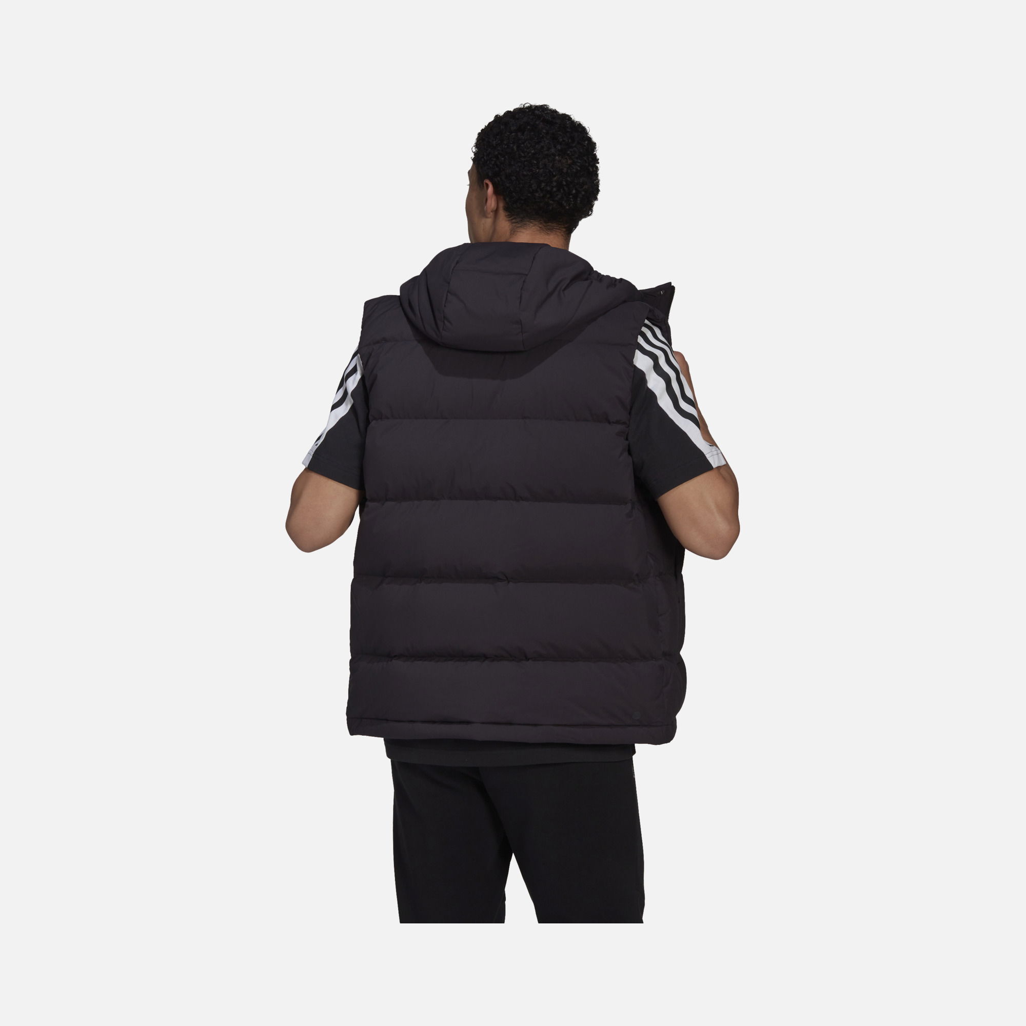 adidas Sportswear Helionic Down Full-Zip Hoodie Erkek Yelek
