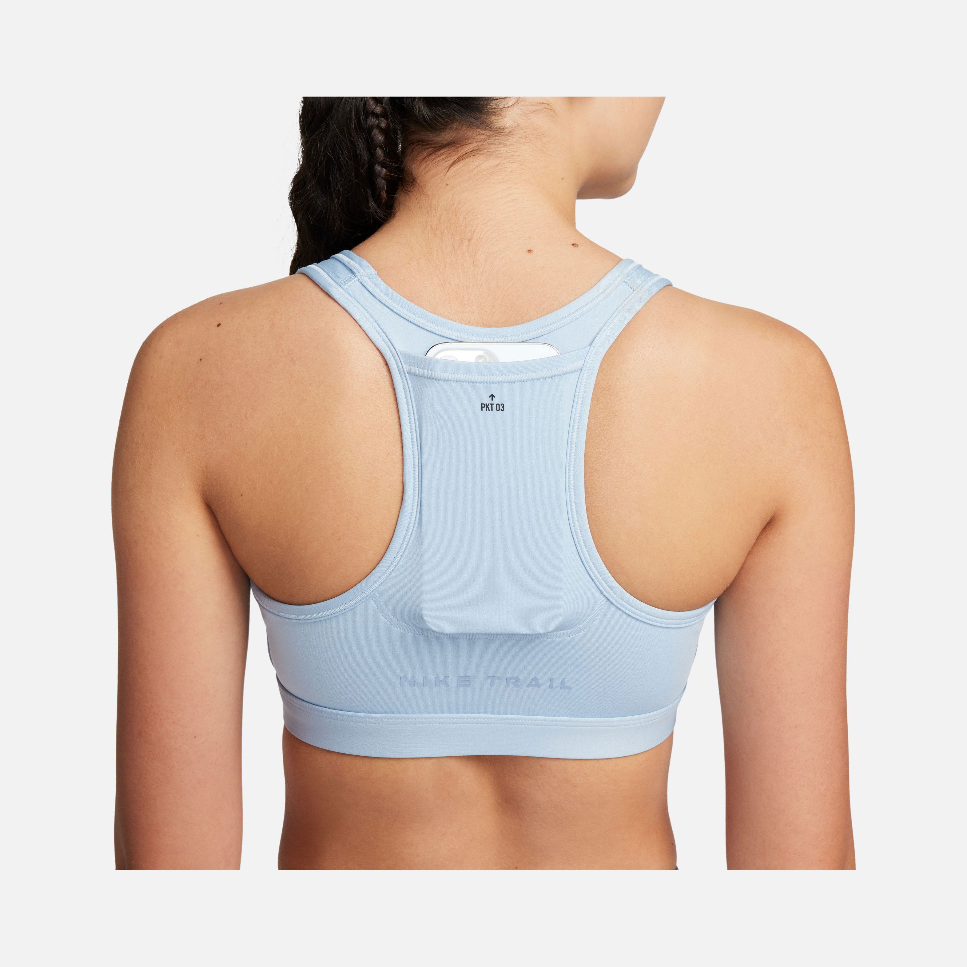 Nike Dri-Fit Swoosh On-The-Run Trail Medium-Support Kadın Bra