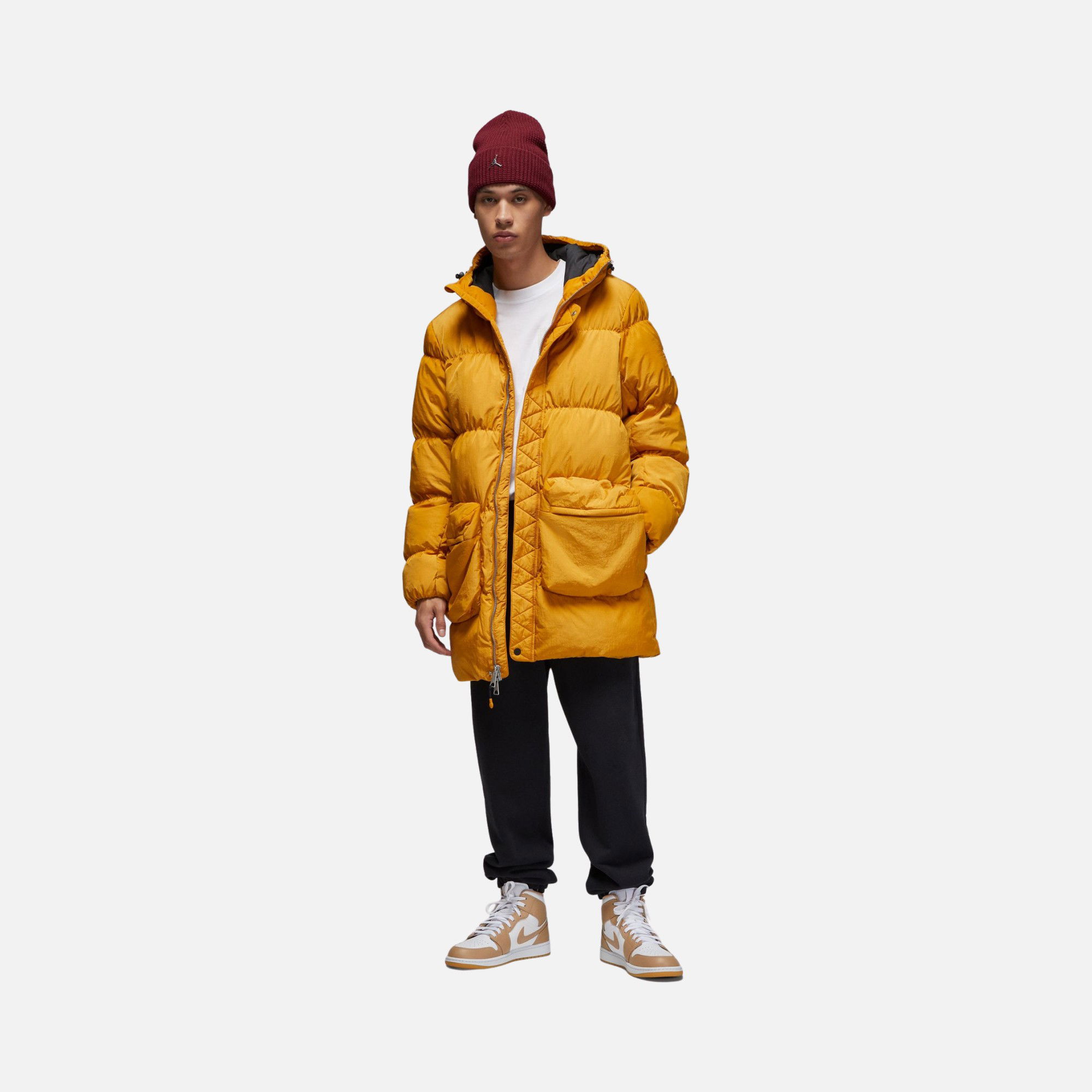 Nike Jordan Essential Statement 550 Down Fill Full-Zip Hoodie Erkek Parka
