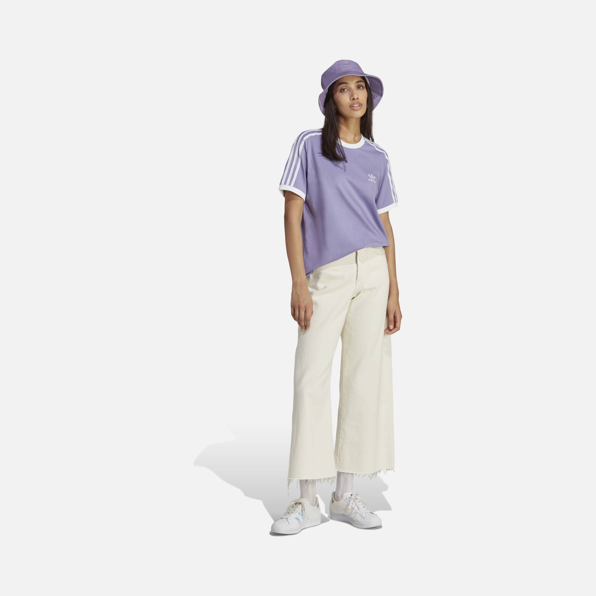 adidas Sportswear 3-Stripes Short-Sleeve Kadın Tişört