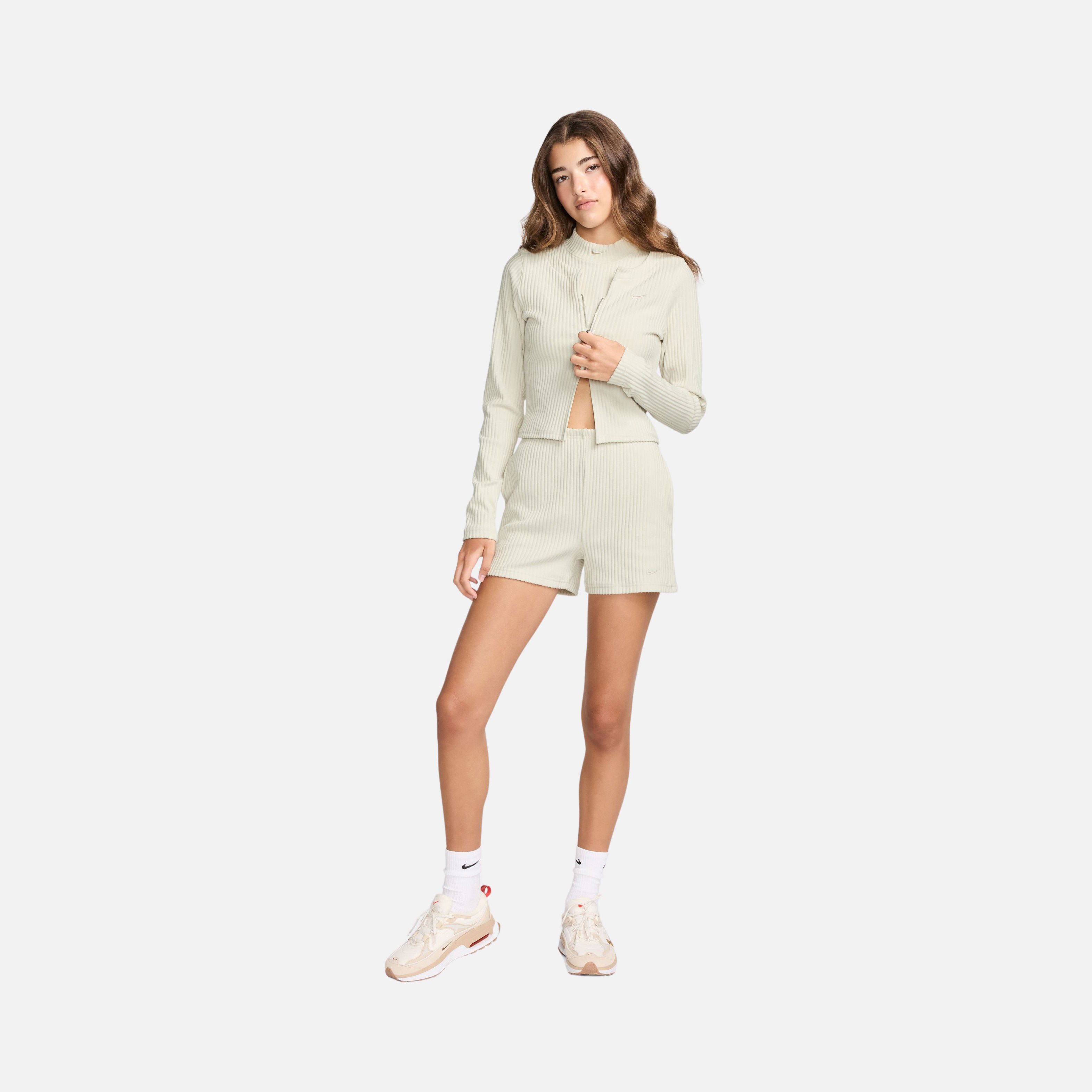 Nike Sportswear Collections Chill Knit Slim Ribbed Cardigan Full-Zip Kadın Ceket