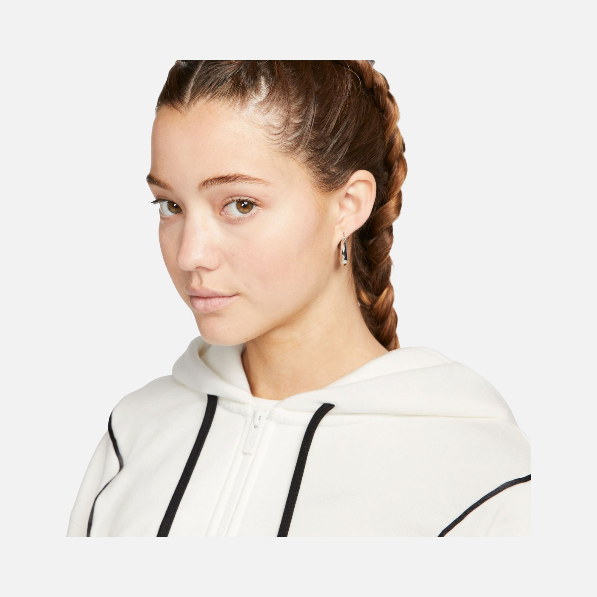 Nike Sportswear Air Fleece Cropped  Full-Zip Hoodie Kadın Sweatshirt