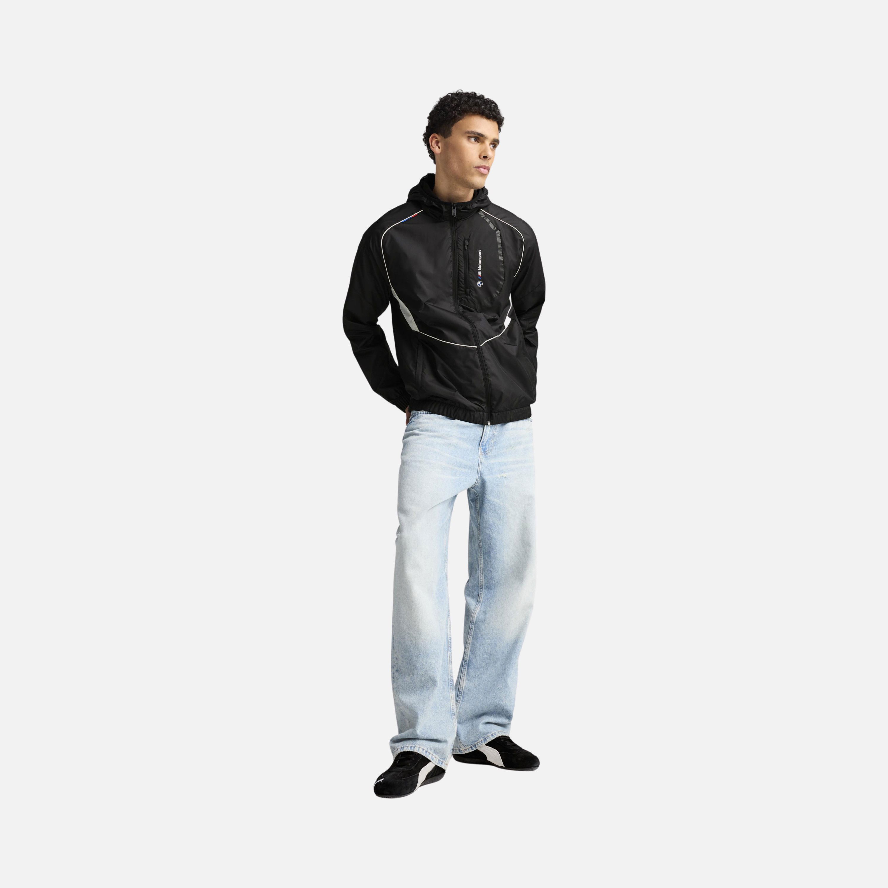 Puma BMW M Motorsport Spacer Woven Fabric Full-Zip Erkek Ceket